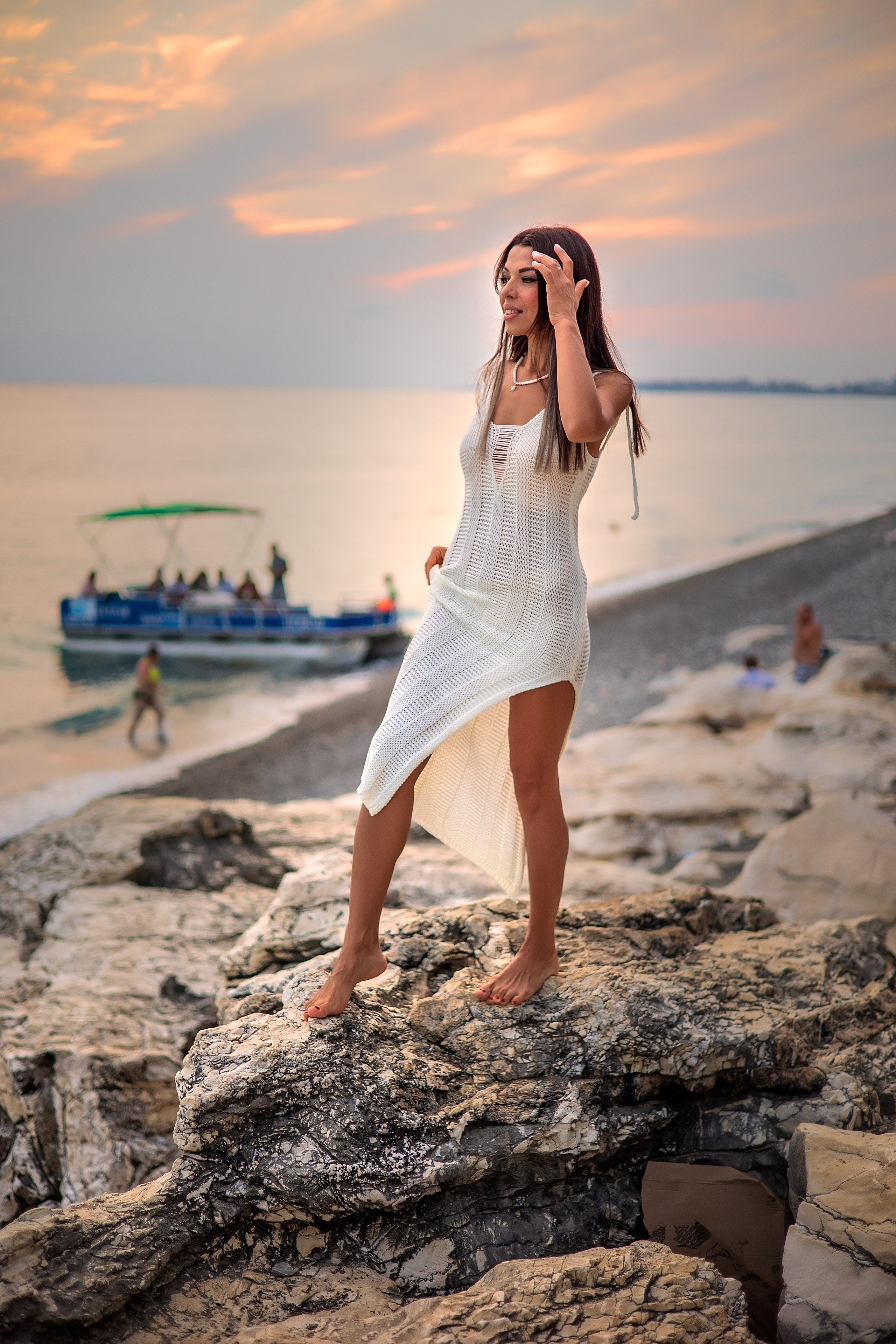 Дарья и белые скалы. Свадебный и семейный фотограф в Абхазии Эля Цишба