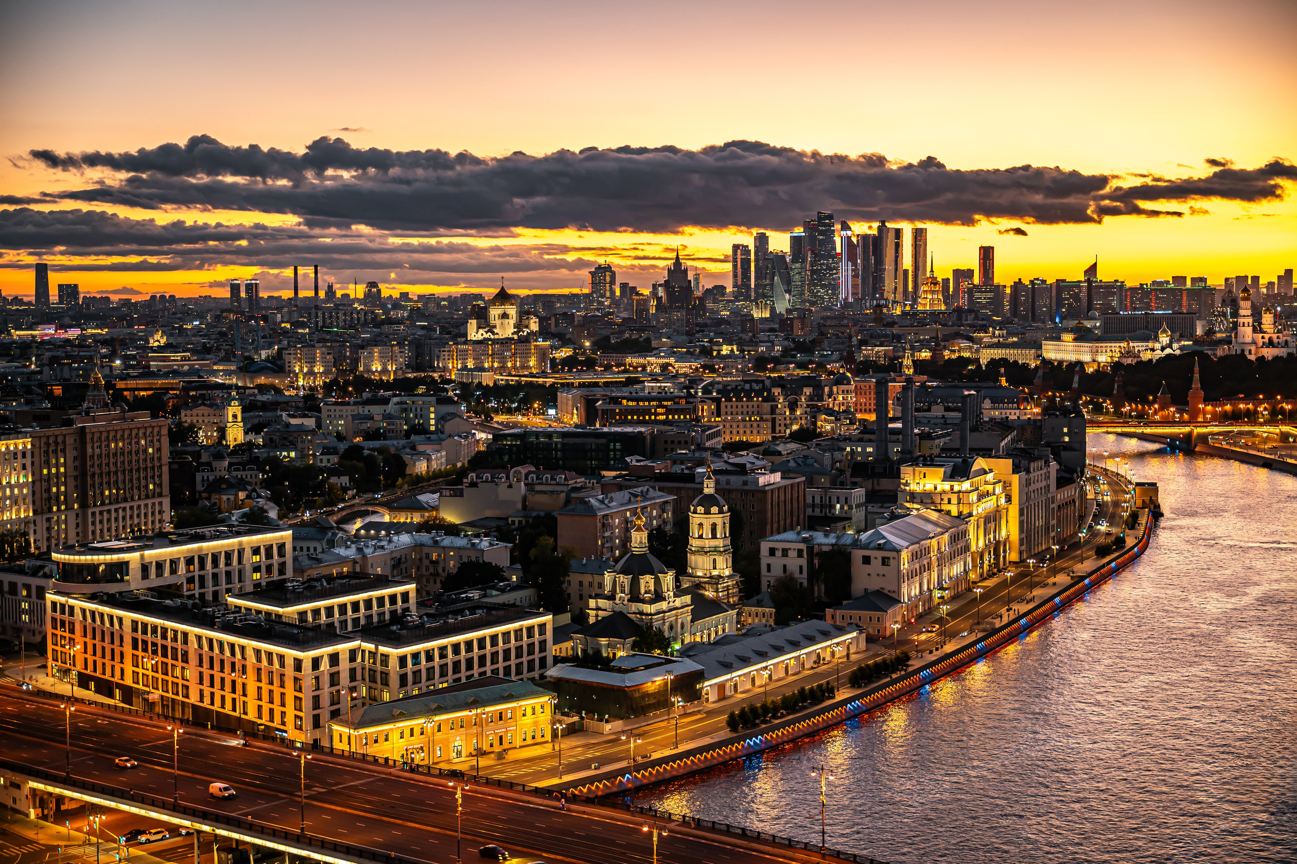 Ночные панорамы Москвы. Коммерческий, репортажный фотограф в Москве Лейла Мару