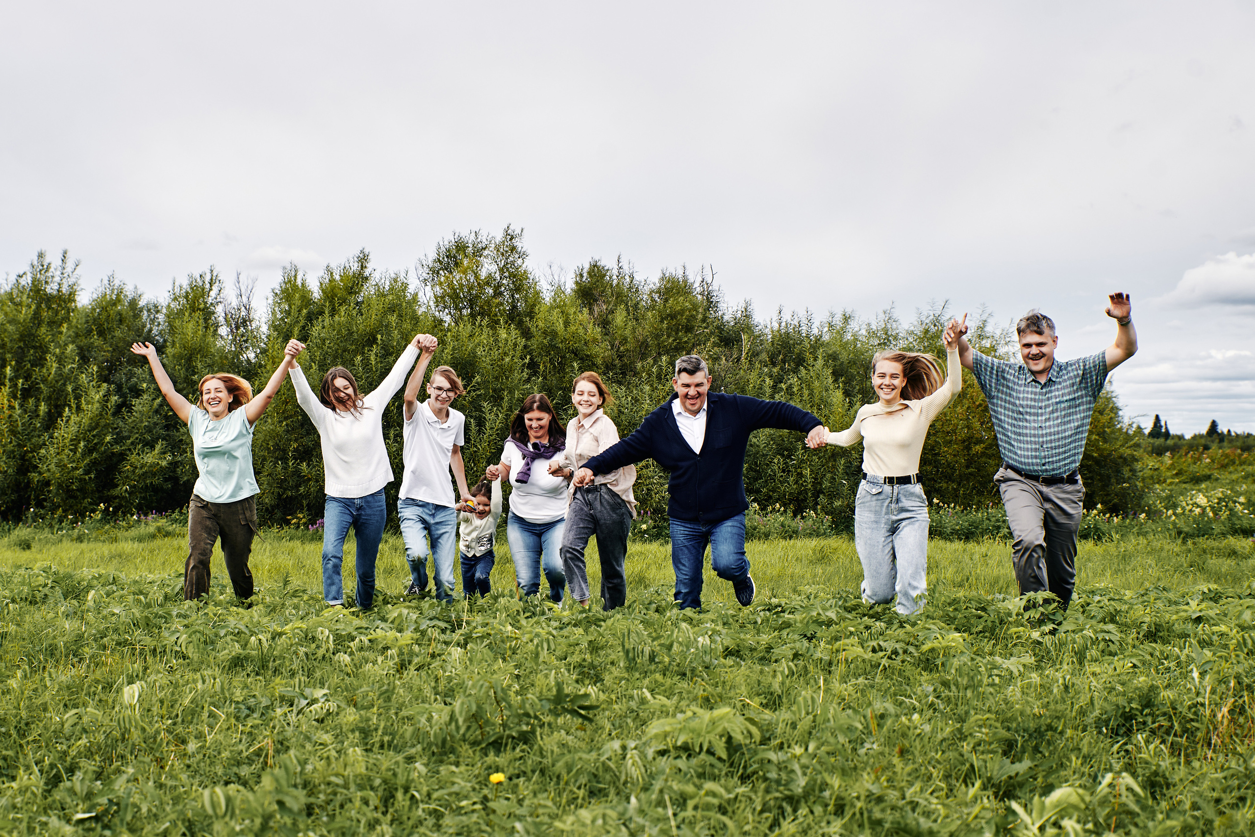 Семейная фотосессия с щенятами Томск