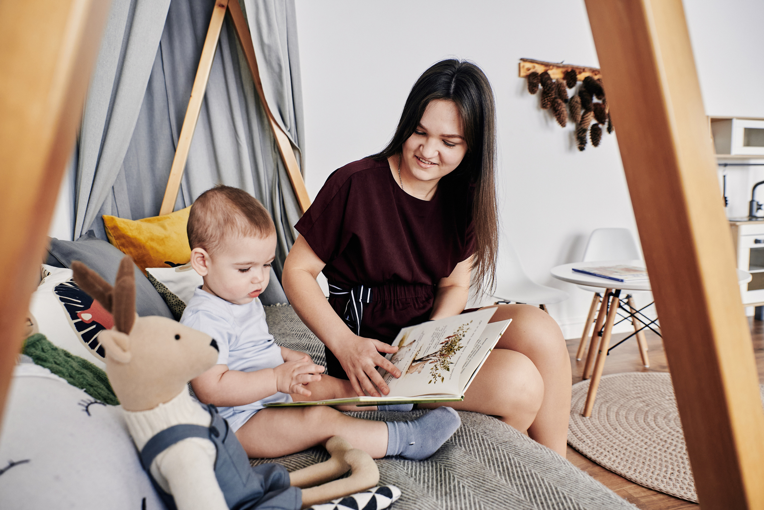 Фотосессия мама с ребенком в фотостудии Томск