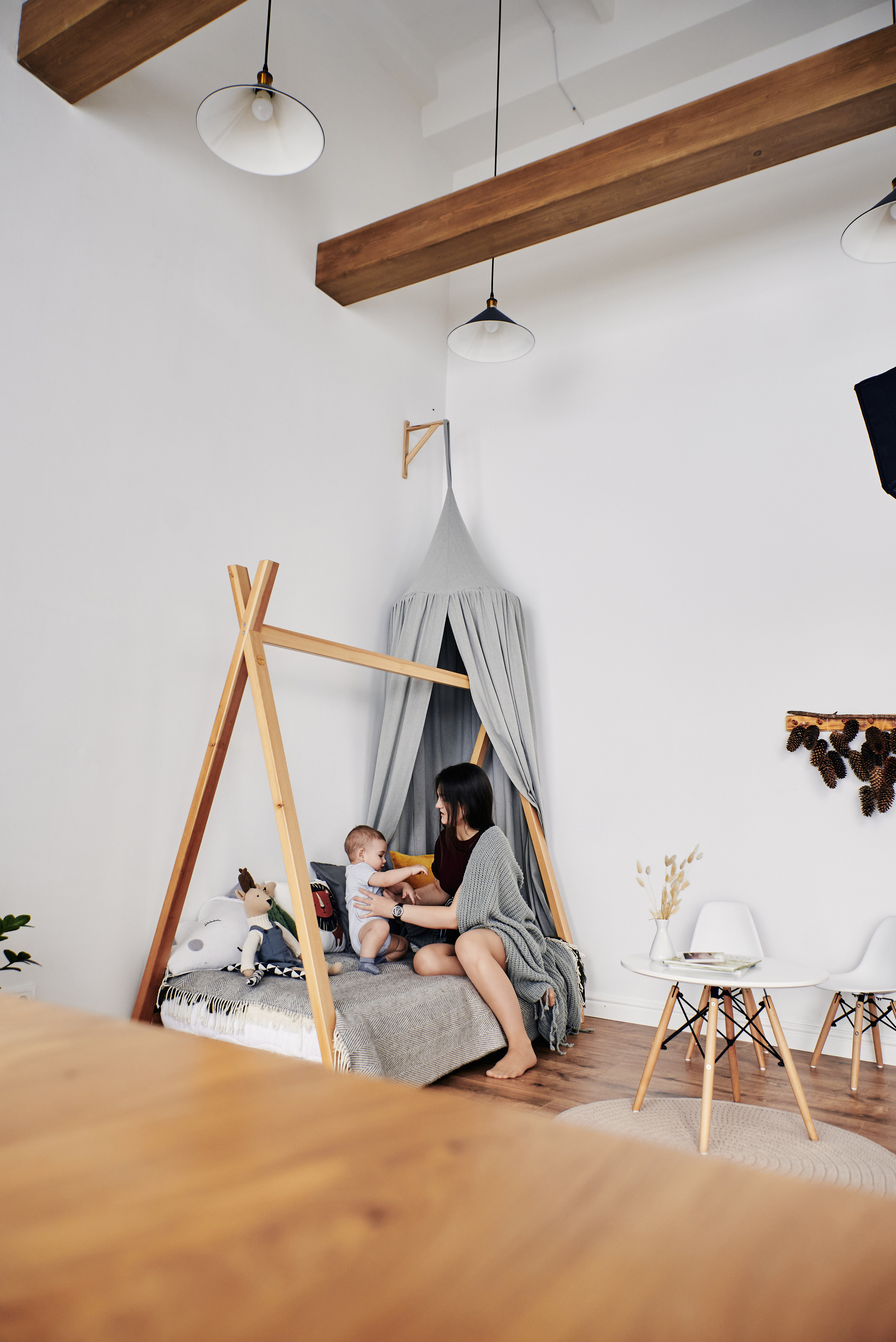 Фотосессия мама с ребенком в фотостудии Томск