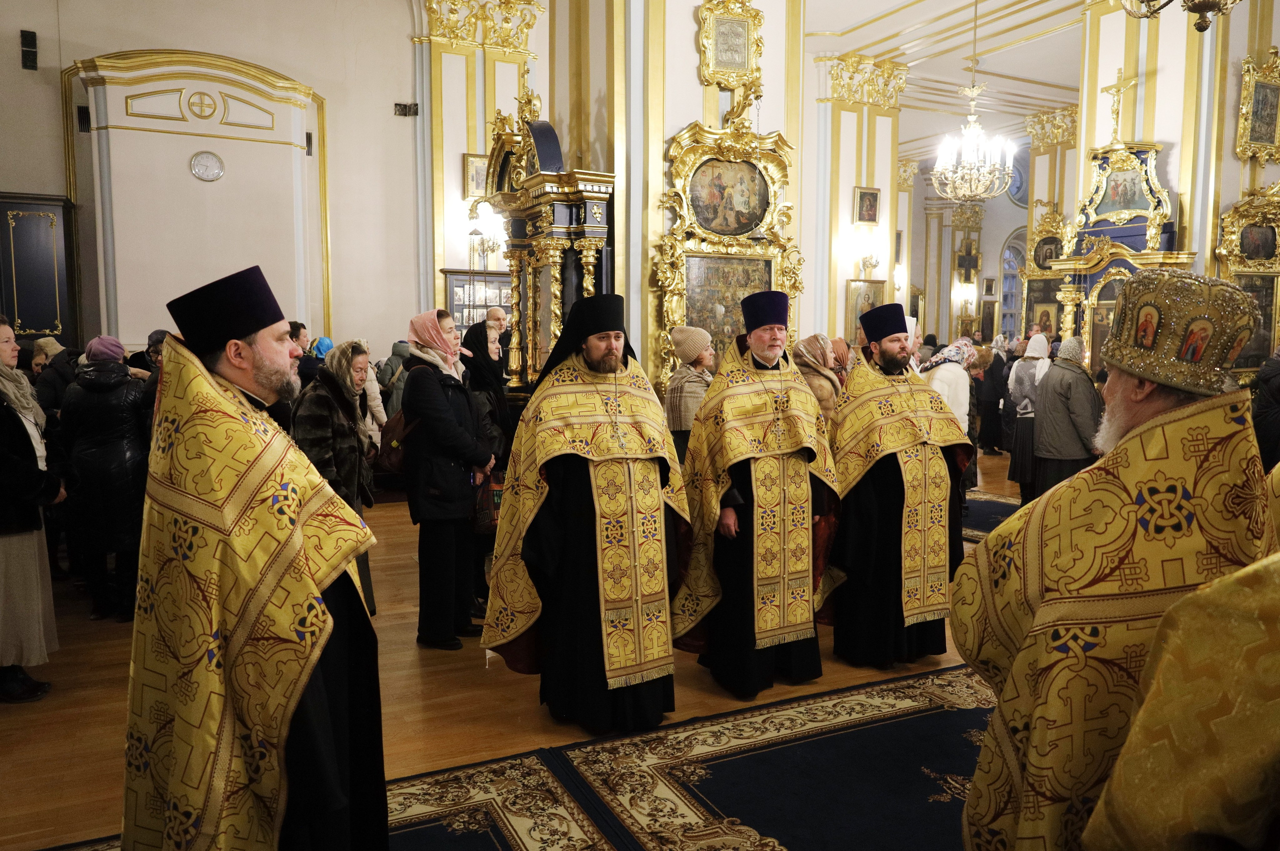 СЛУЖЕНИЕ В КАНУН ДНЯ ПАМЯТИ СВЯТИТЕЛЯ НИКОЛАЯ ЧУДОТВОРЦА. НИКОЛО-БОГОЯВЛЕНСКИЙ МОРСКОЙ СОБОР