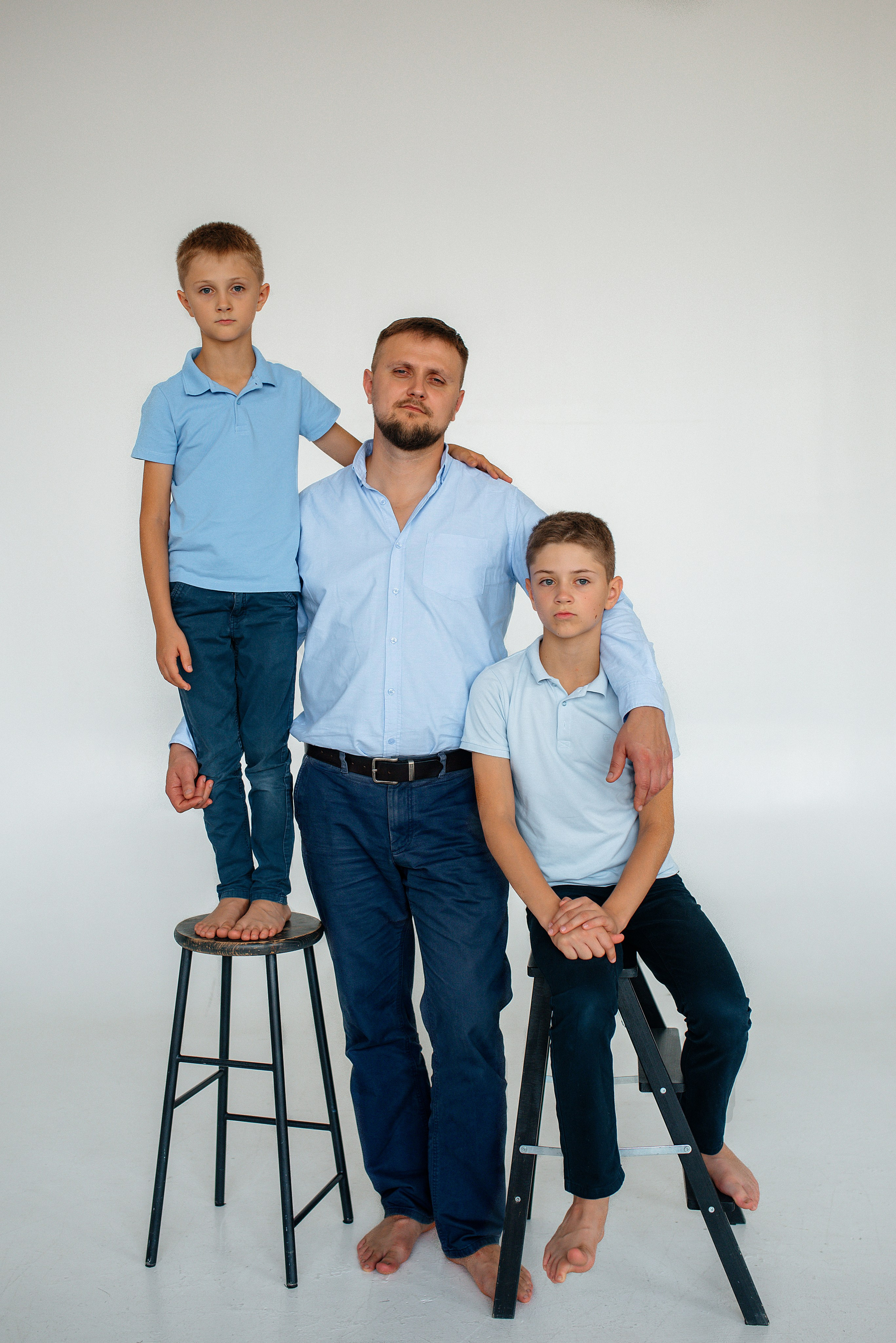Женя с сыновьями. Марта Корженко — фотограф, контент фотограф, визуализатор бренда