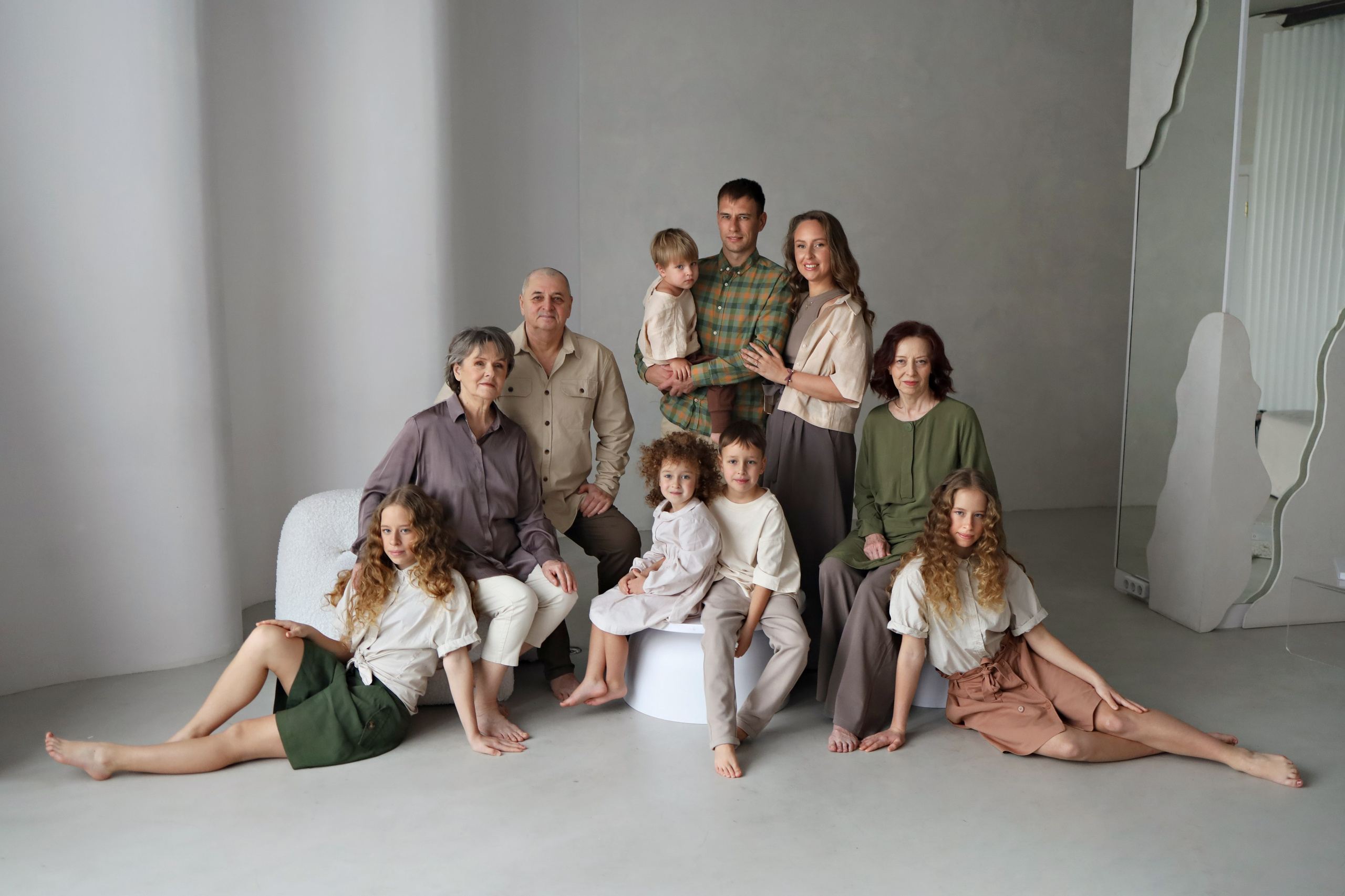 Большая семья (МК Насти Околот). Семейный фотограф в Казани Римма Гатауллина