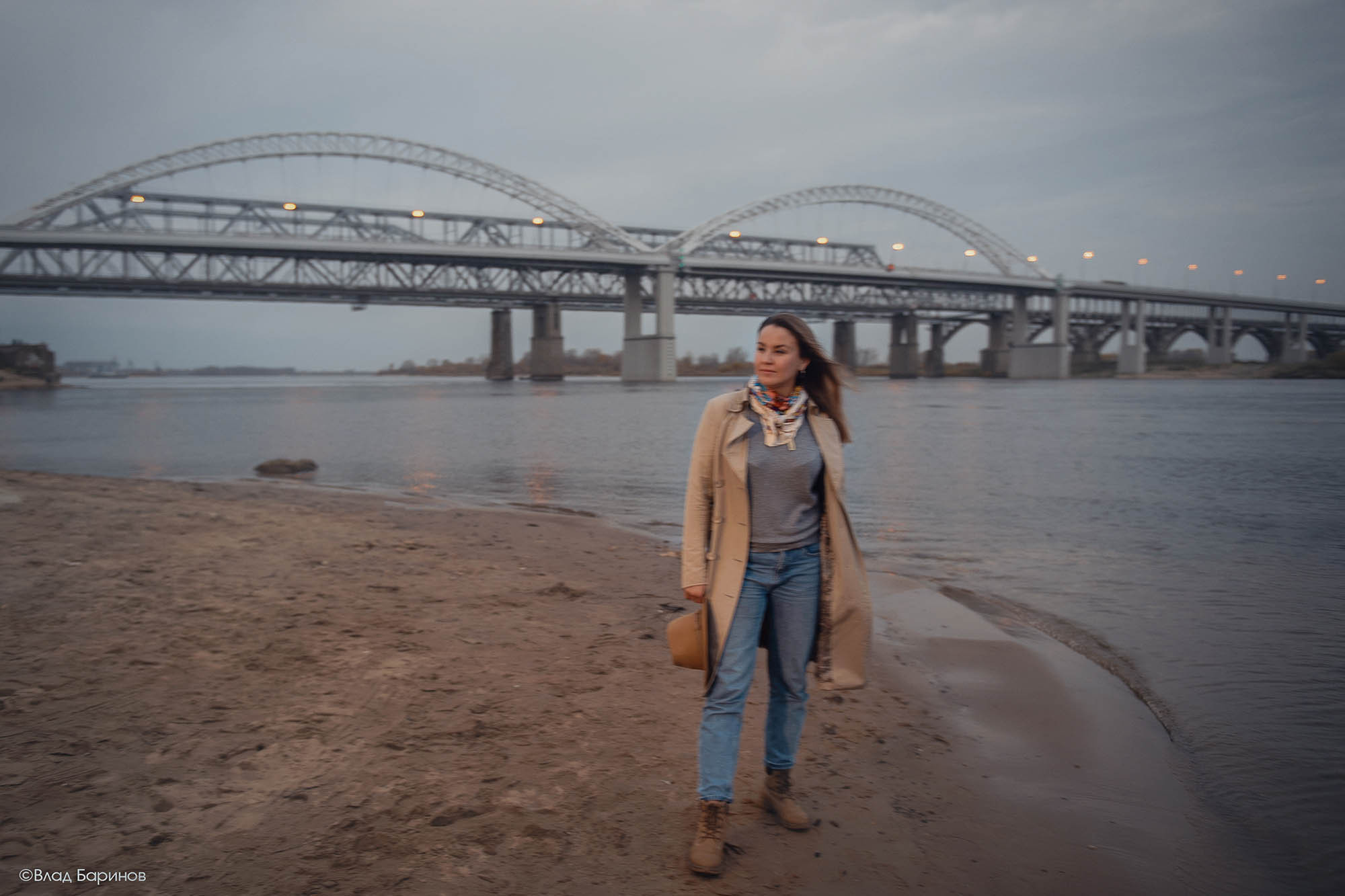 осенняя фотосессия в ночном городе