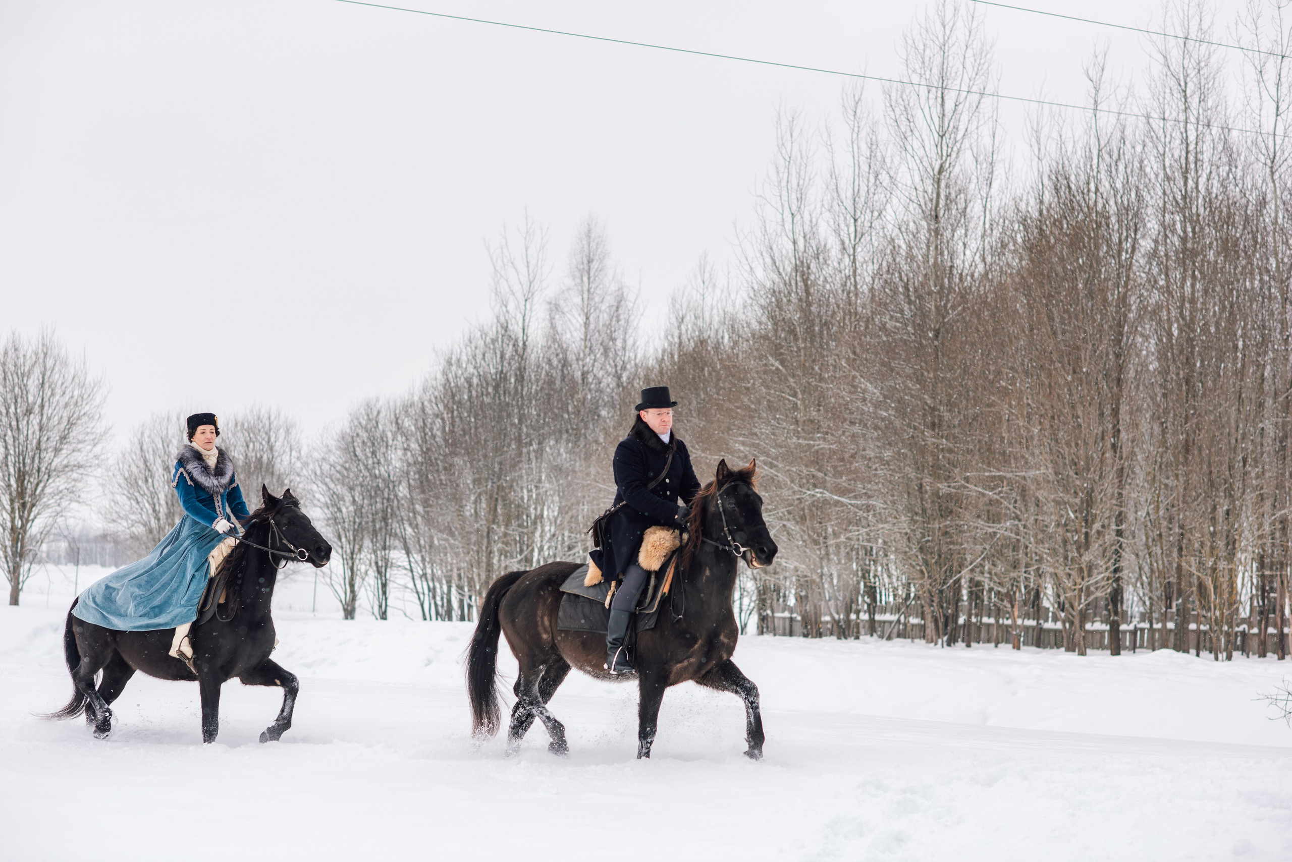 Зимняя парфорсная охота. Фотограф Диана Вальтер