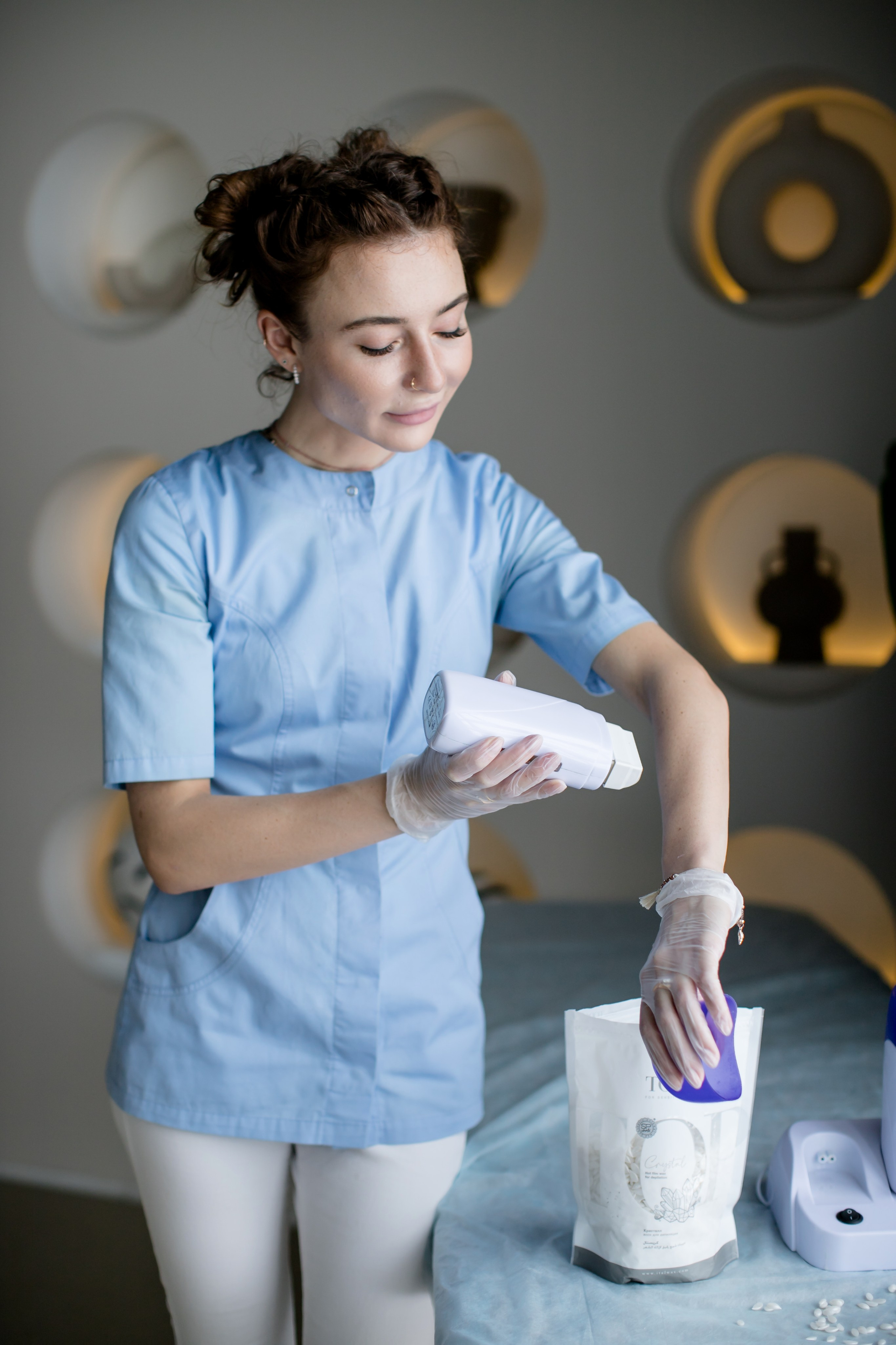 Depilation. Family and content photographer