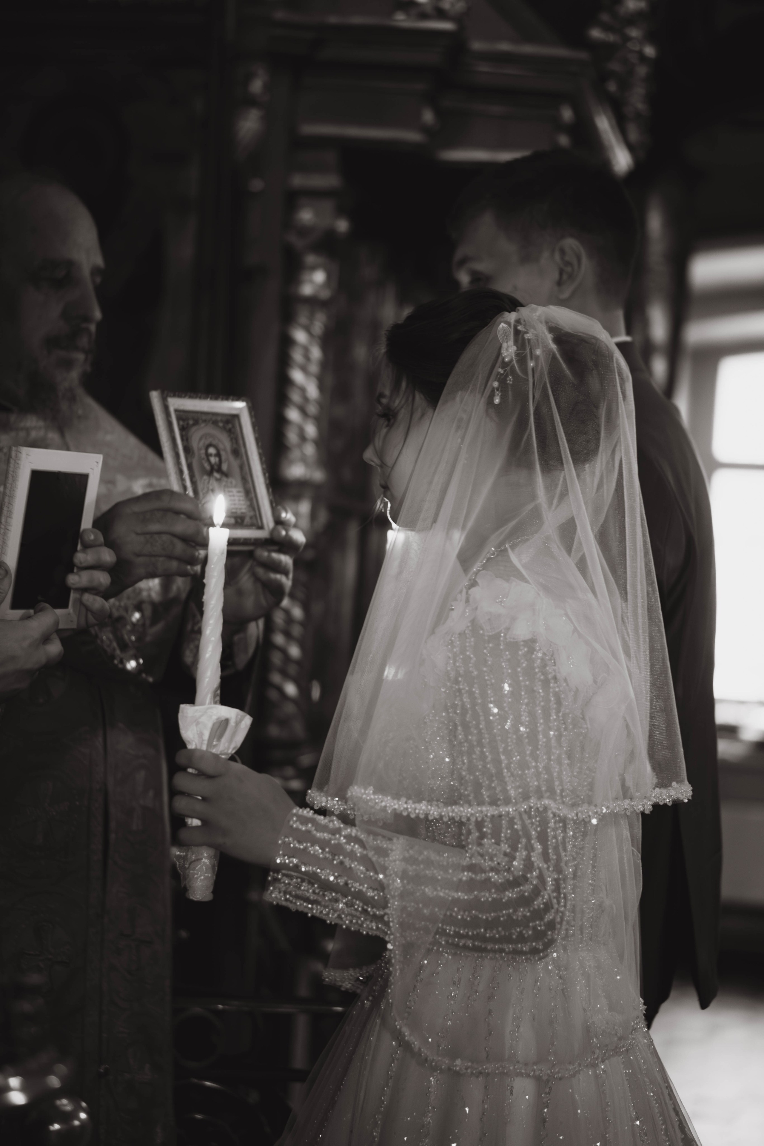 Венчание Поликарпа и Антонины Церковь Рождества Христова. Фотограф Москва Валерия Веденина