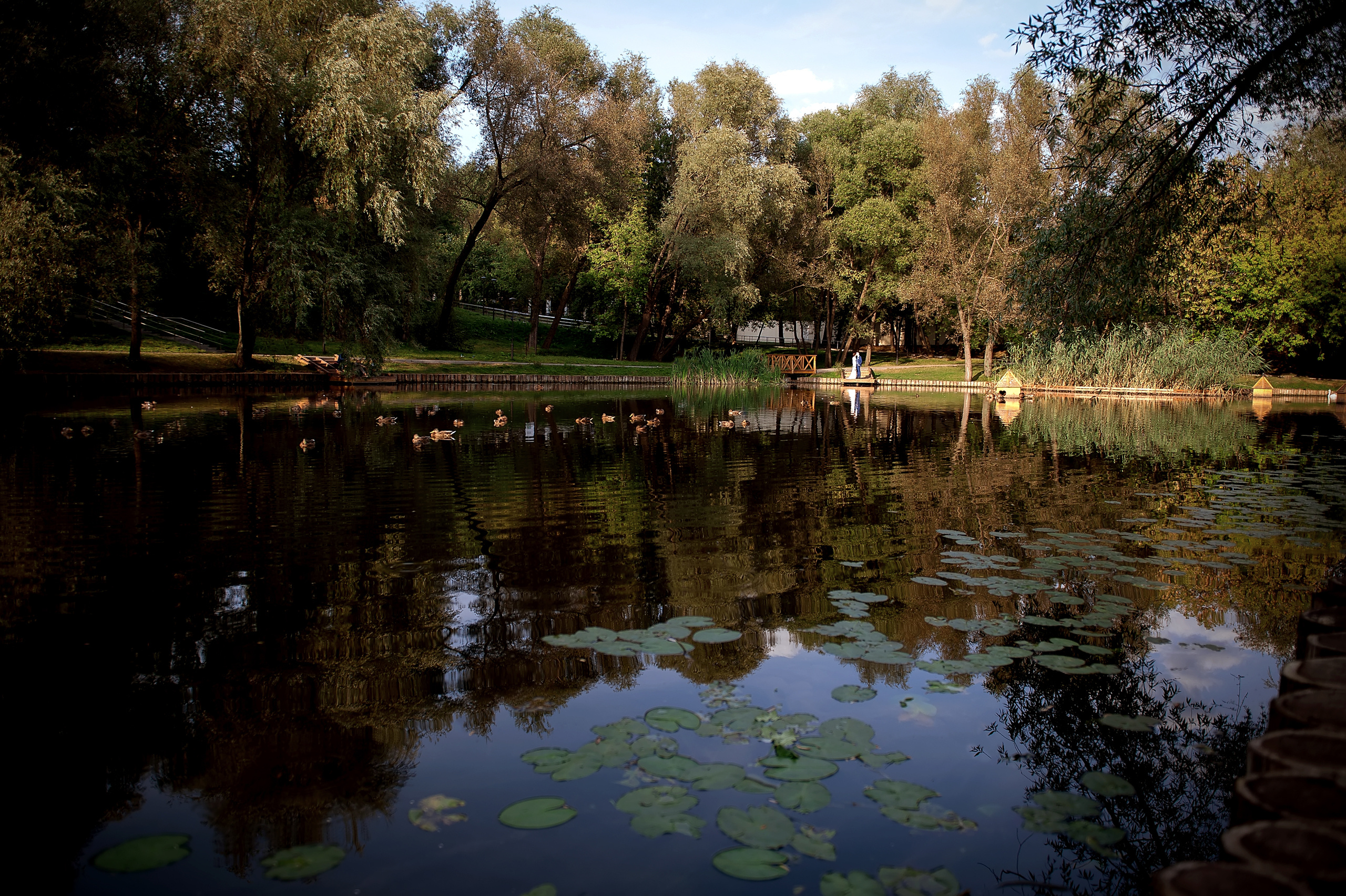 Свадебная фотопрогулка в парке "Сад Будущего" Москва.