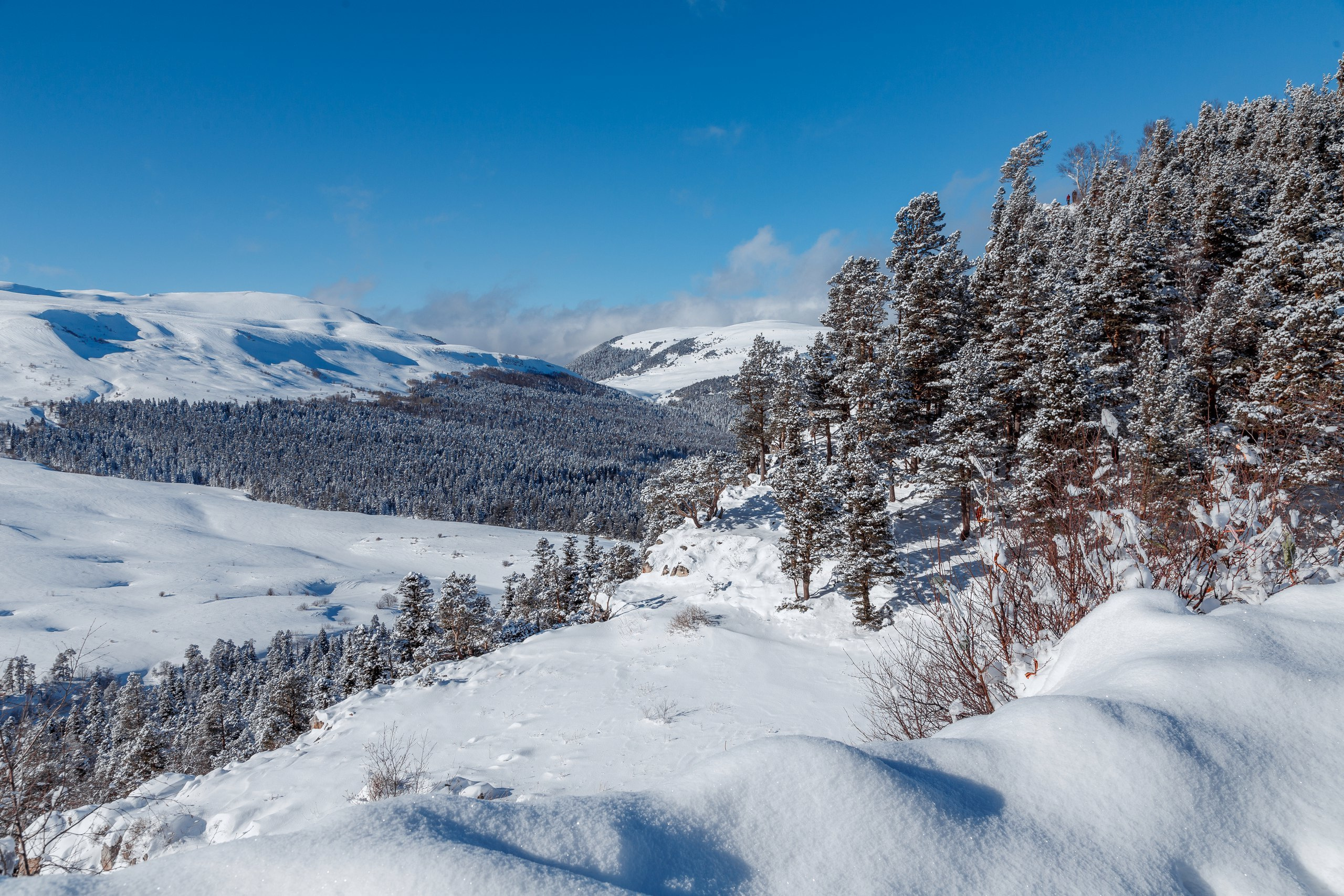 Пейзаж, природа, путешествие, воздух, красивые пейзажи прогулки,  travel-фотография, путешествующий фотограф, Россия, горы, плато Лаго-Наки, горный пейзаж, зимний пейзаж