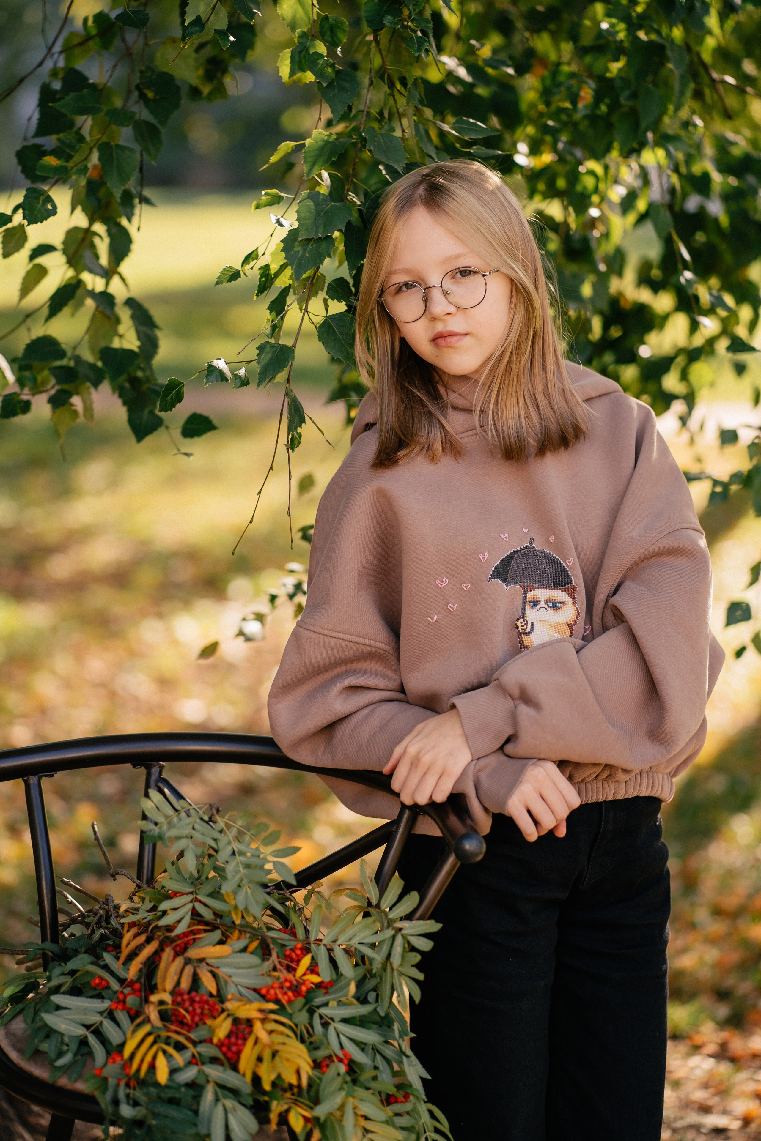 Осенняя фотосессия для школьников. Выпускные альбомы в городе Кирове. Фотограф Екатерина Невская