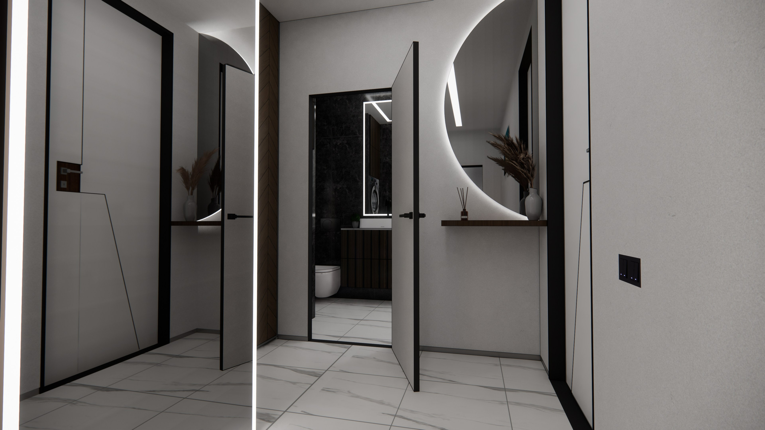 Проект № 4 — Квартира 64 кв. м. LANOIR: визуализация проектов, интерьер, экстерьер, ArchiCAD чертежи | Стерлитамак