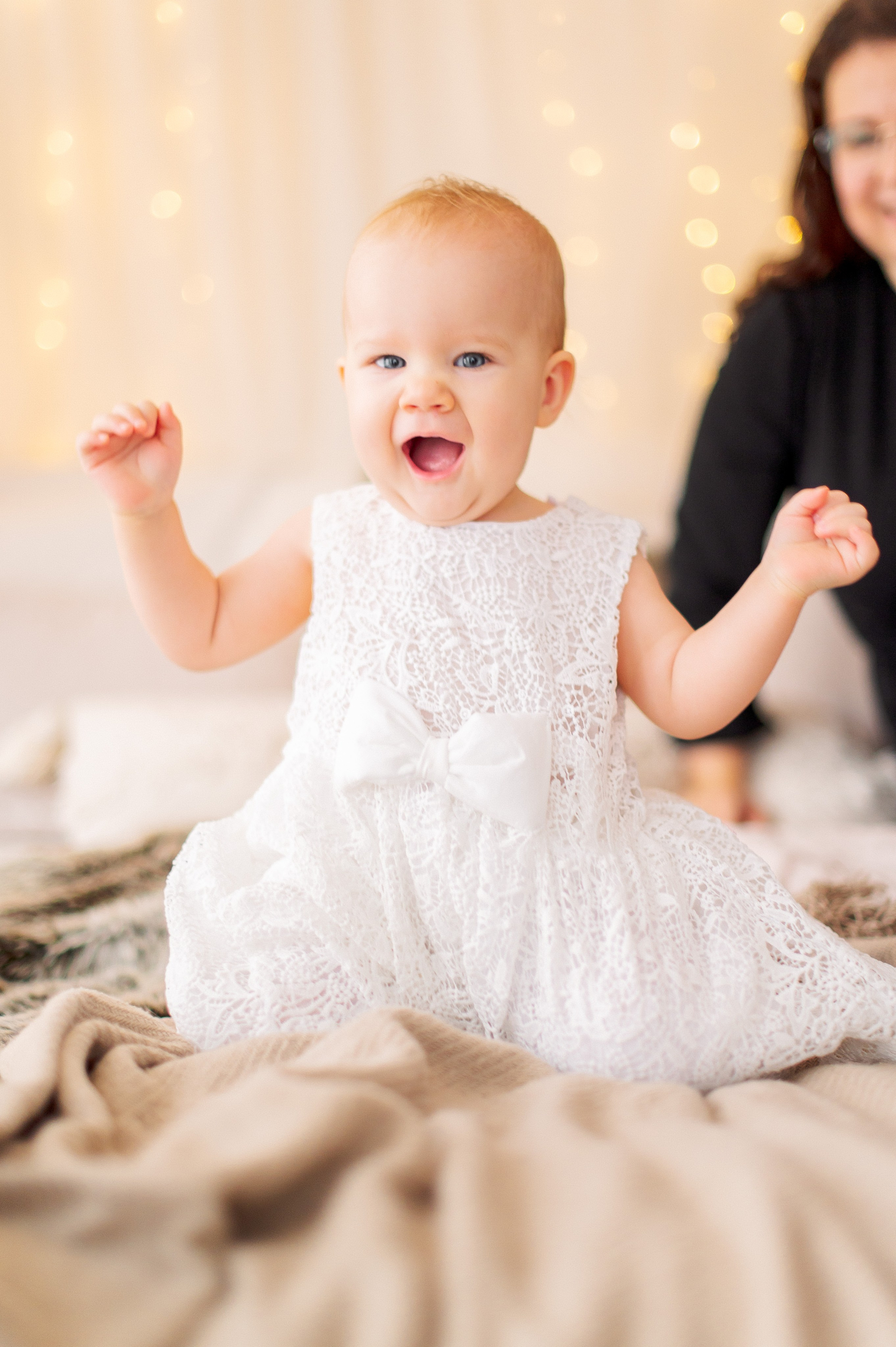 Семейная новогодняя фотосессия в студии. Семейный и свадебный фотограф в Санкт-Петербурге Гришин Юрий