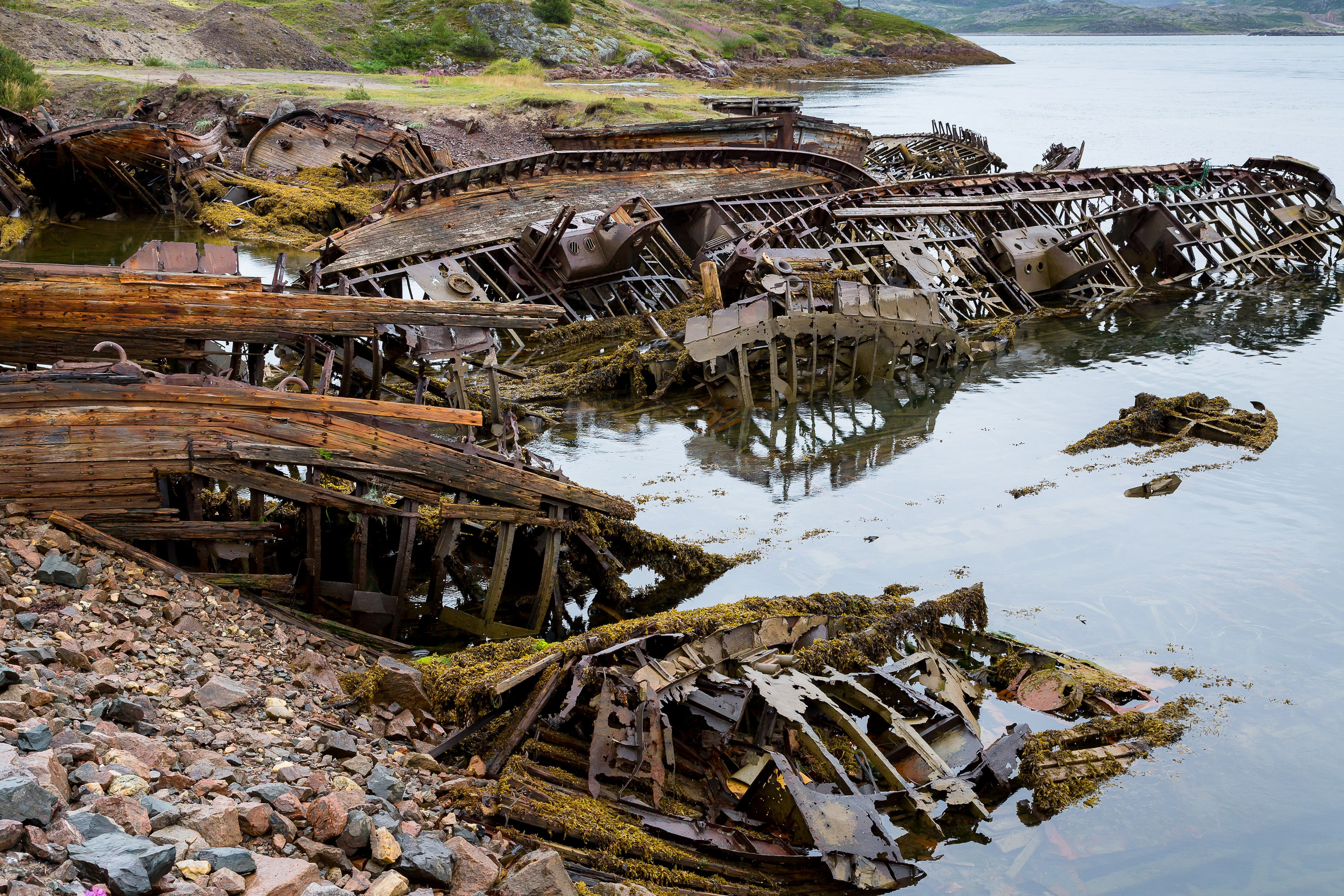 Териберка. Пейзажи Крайнего Севера. Баренцево море, Рыбачий, Средний, Немецкий