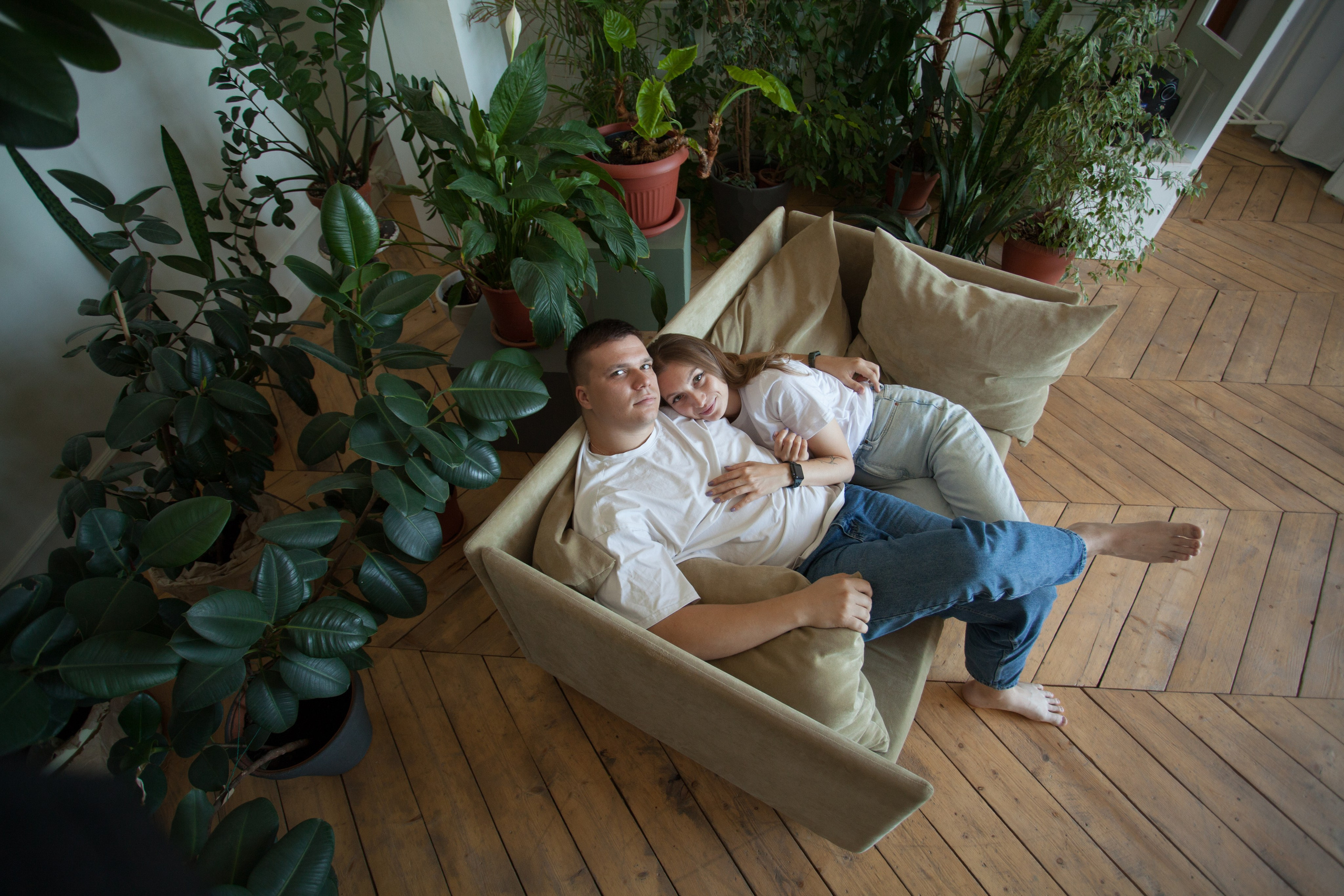 Женя и Кристина минимализм. Семейный и детский фотограф в Краснодаре Брусилова Марина