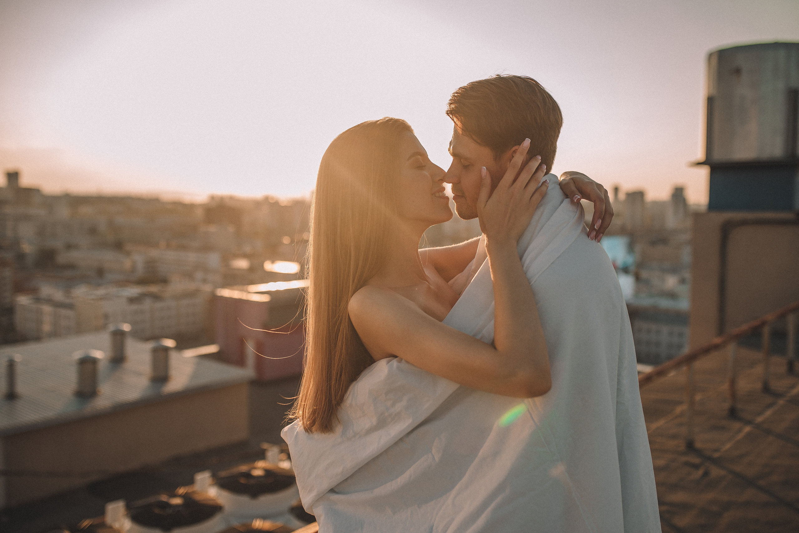 Фотосессия love story на крыше. Фотограф Екатерина Амбрушкевич