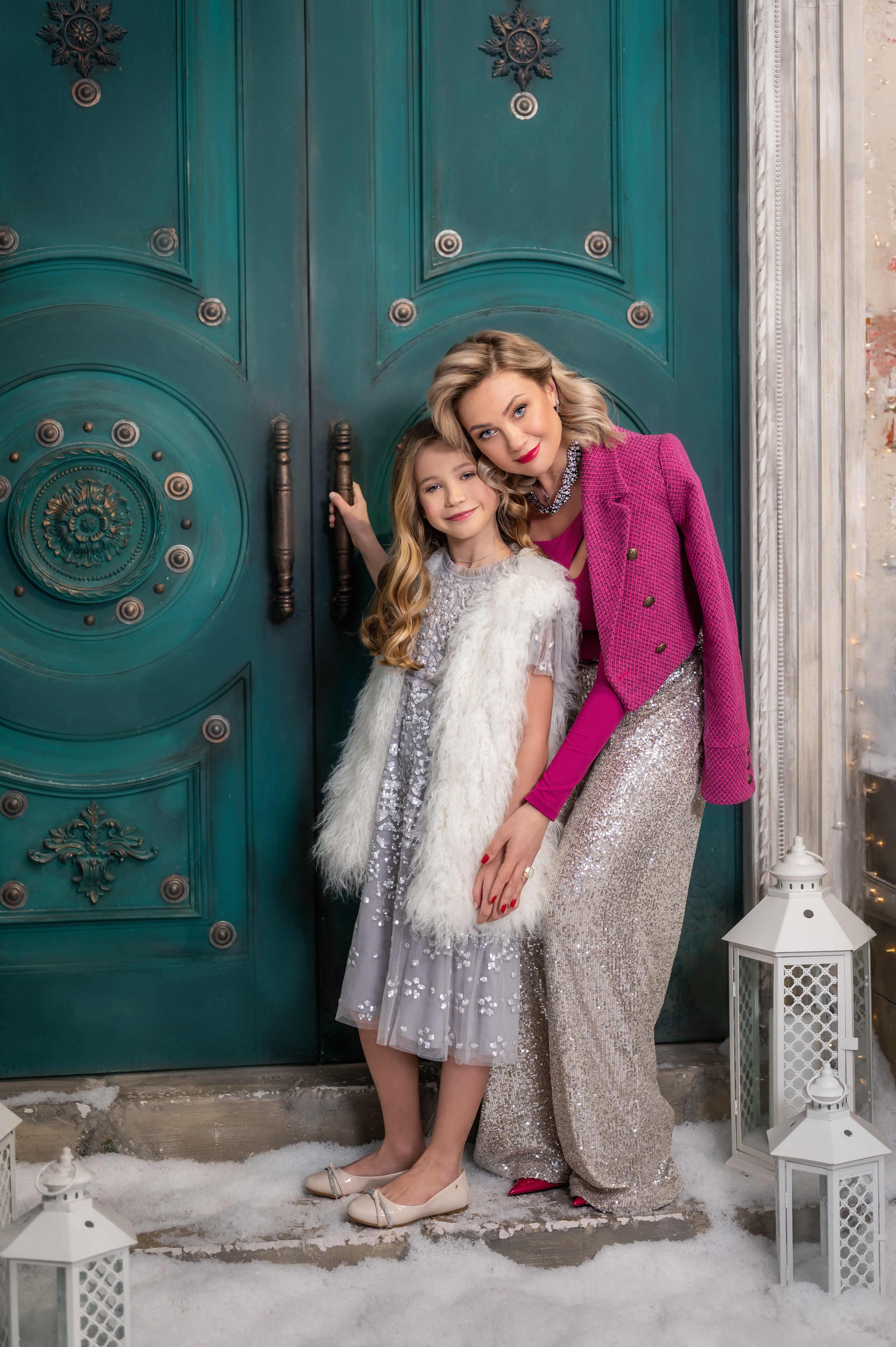 Новогодняя фотосессия Татьяны и Софии часть1. Фотограф Елена Сасс Москва