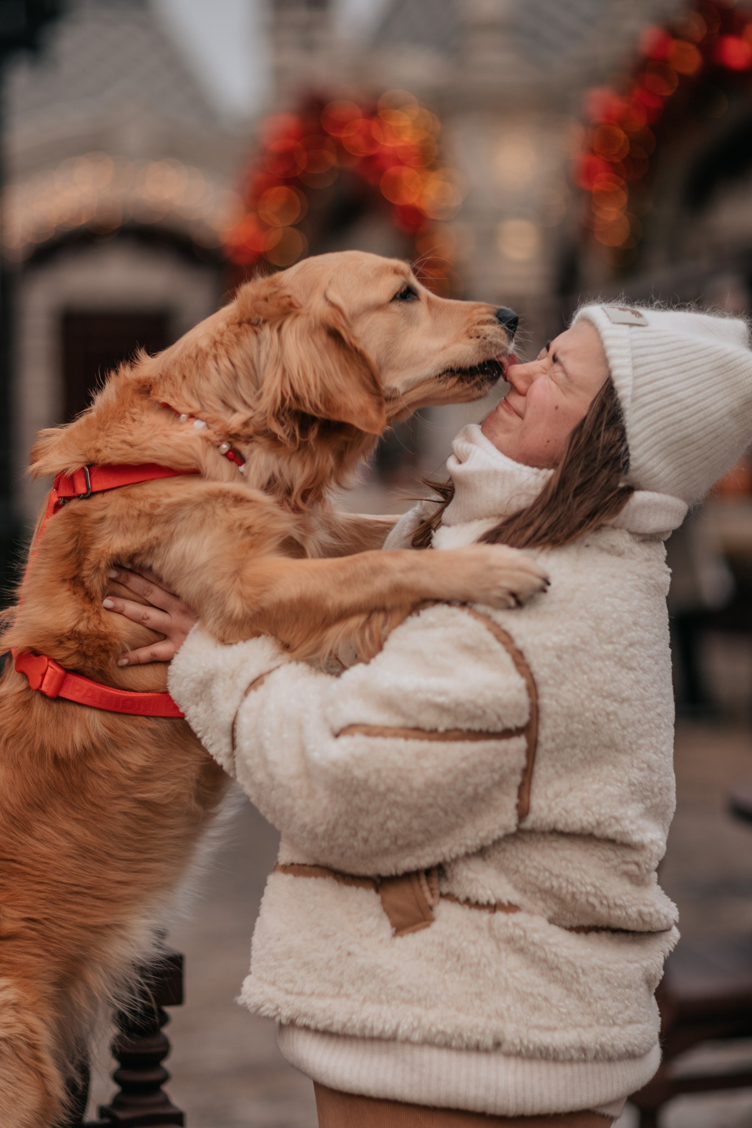 Бетти, Катя и Лёша. Новогодняя история. Семейный фотограф анималист Мария Крючкова