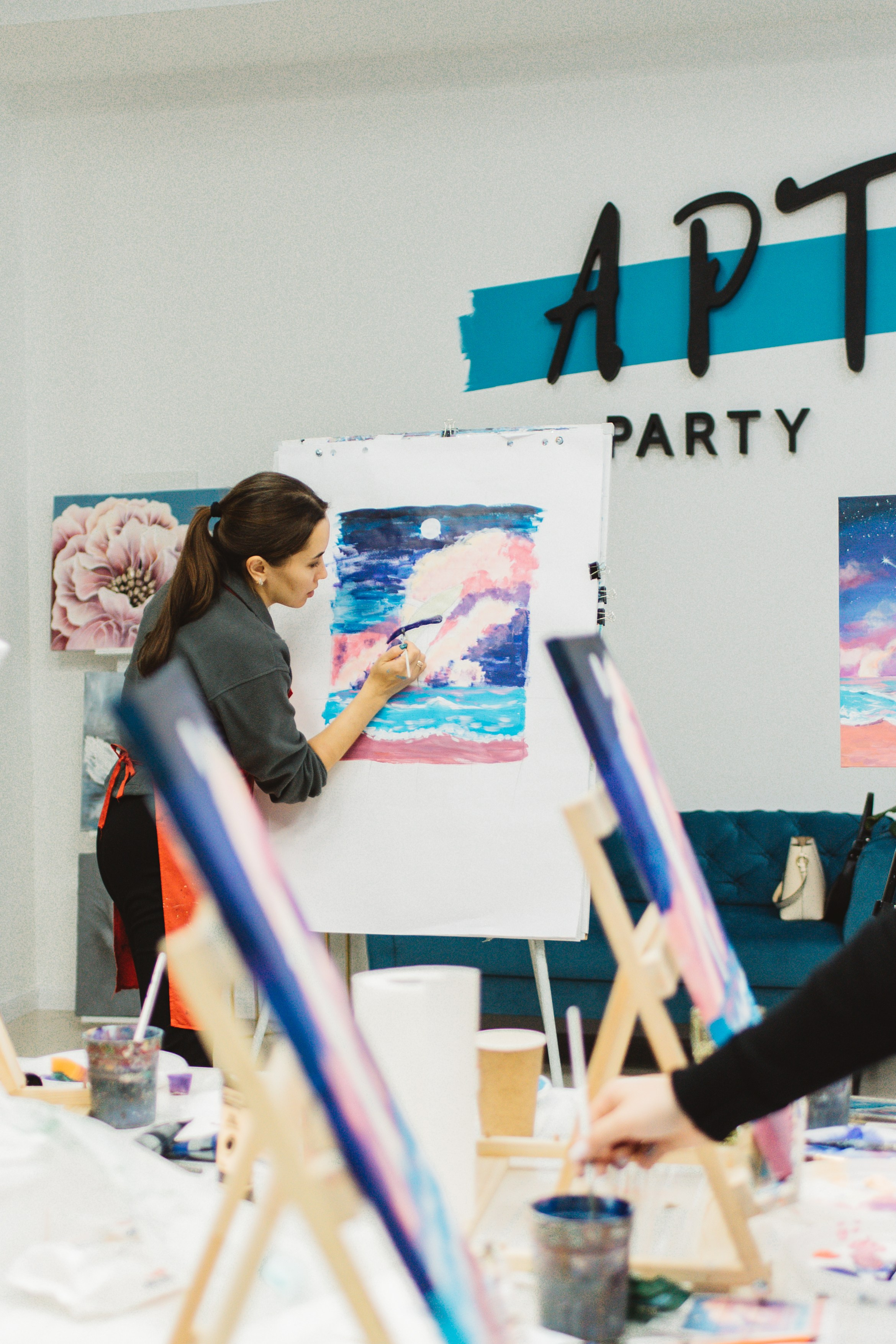 Арт-вечеринка у Екатерины. Сайт портфолио