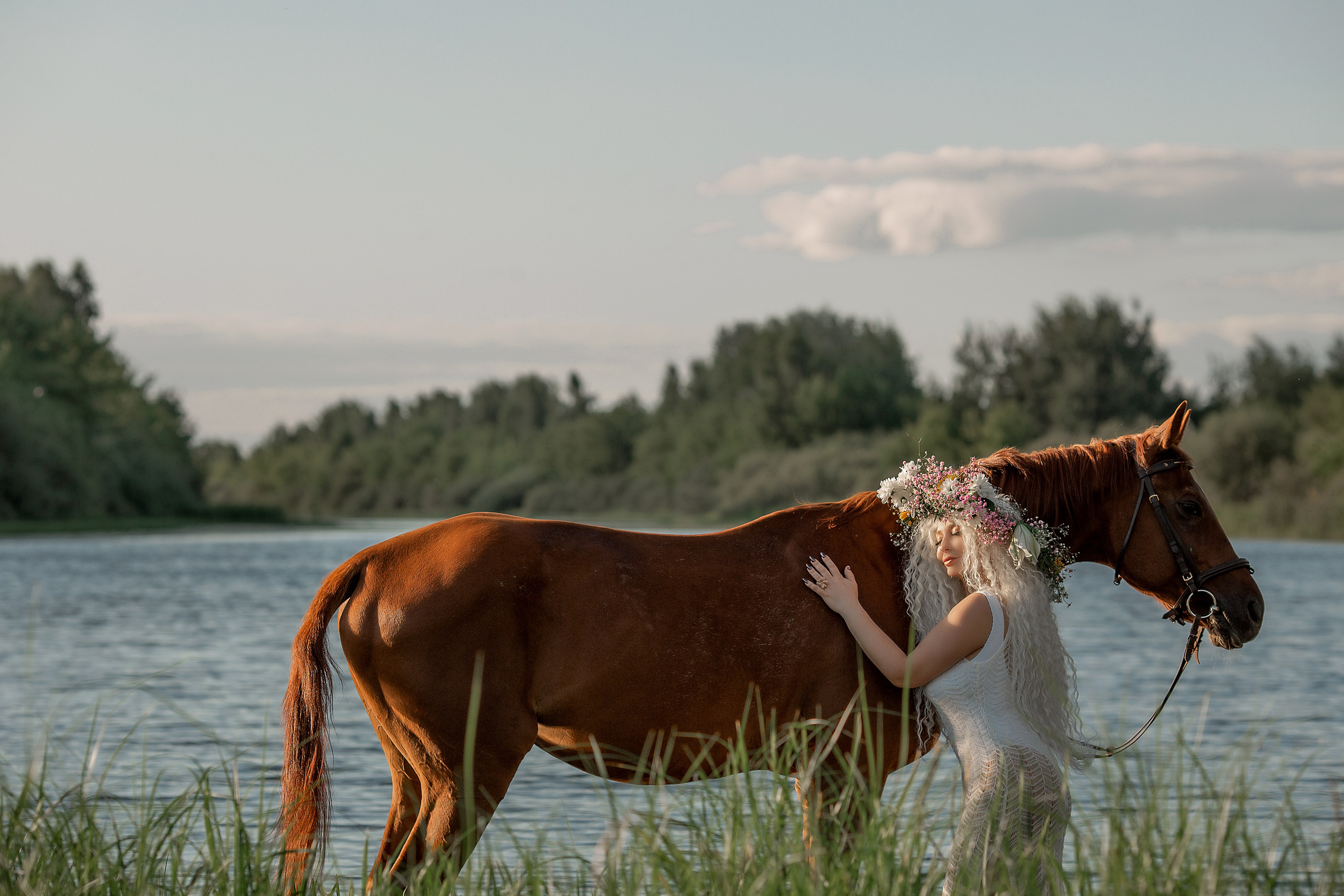 Олена и Алтан. Фотосессия с лошадьми в Нижнем Новгороде