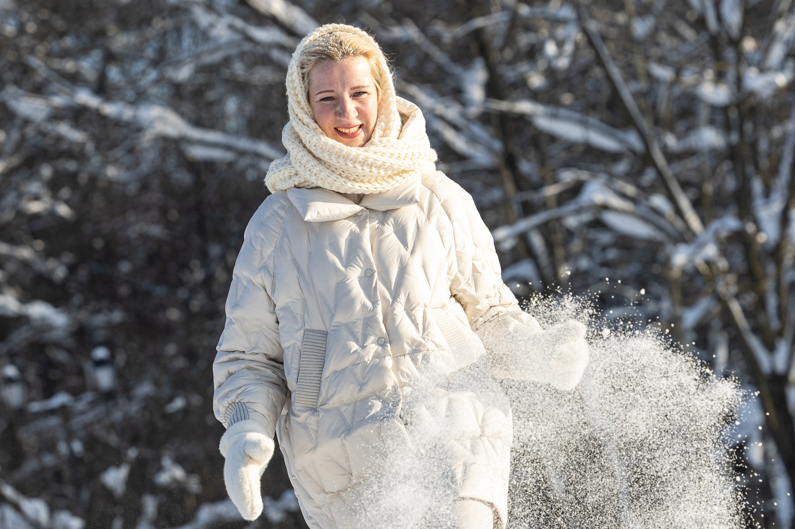 Олеся. Зимний фотосет. Фотограф Владимир Охрименко