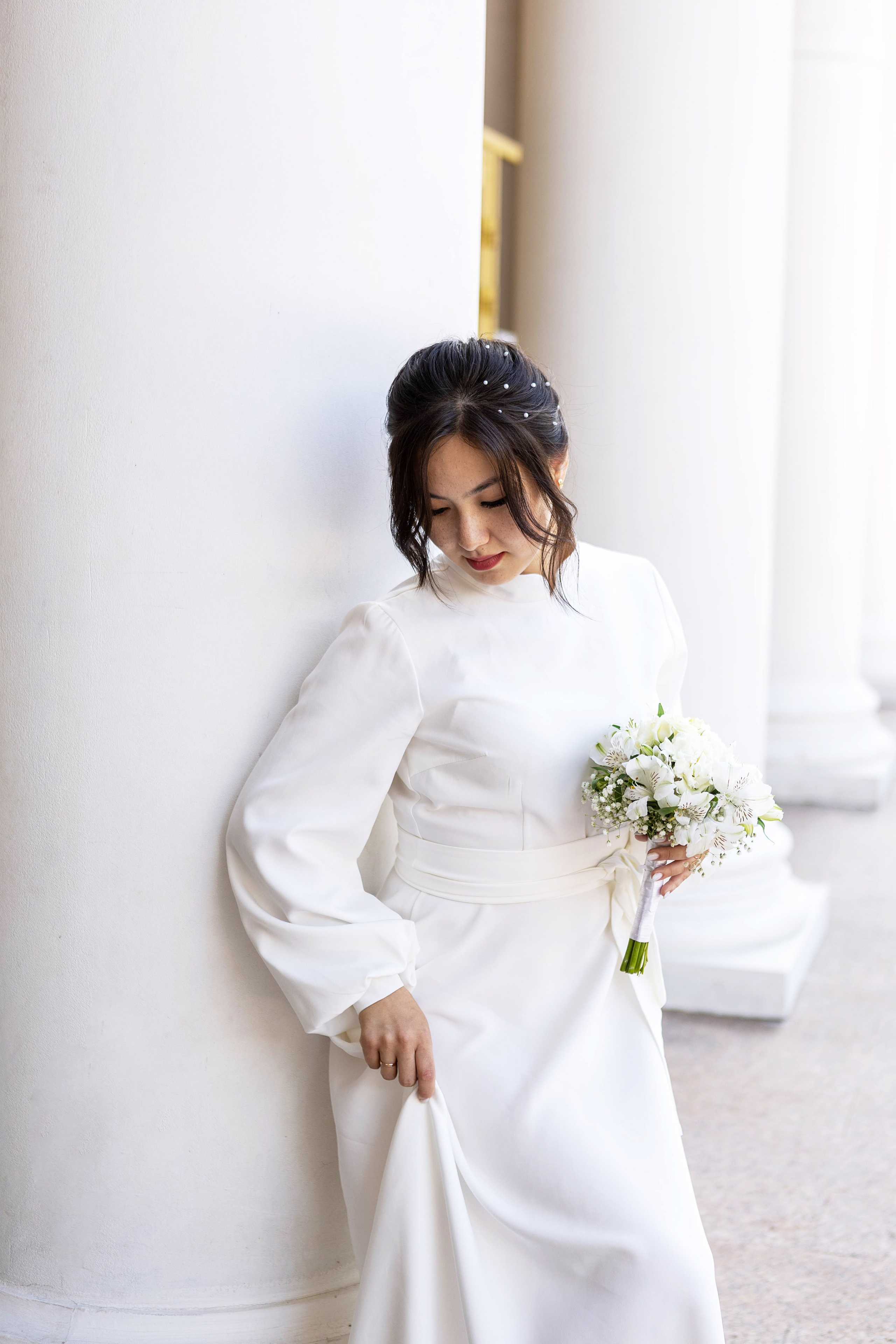 Шахматный дворец: Алтынай и Ерлана. Свадебный и предметный фотограф Ренат Каламперов