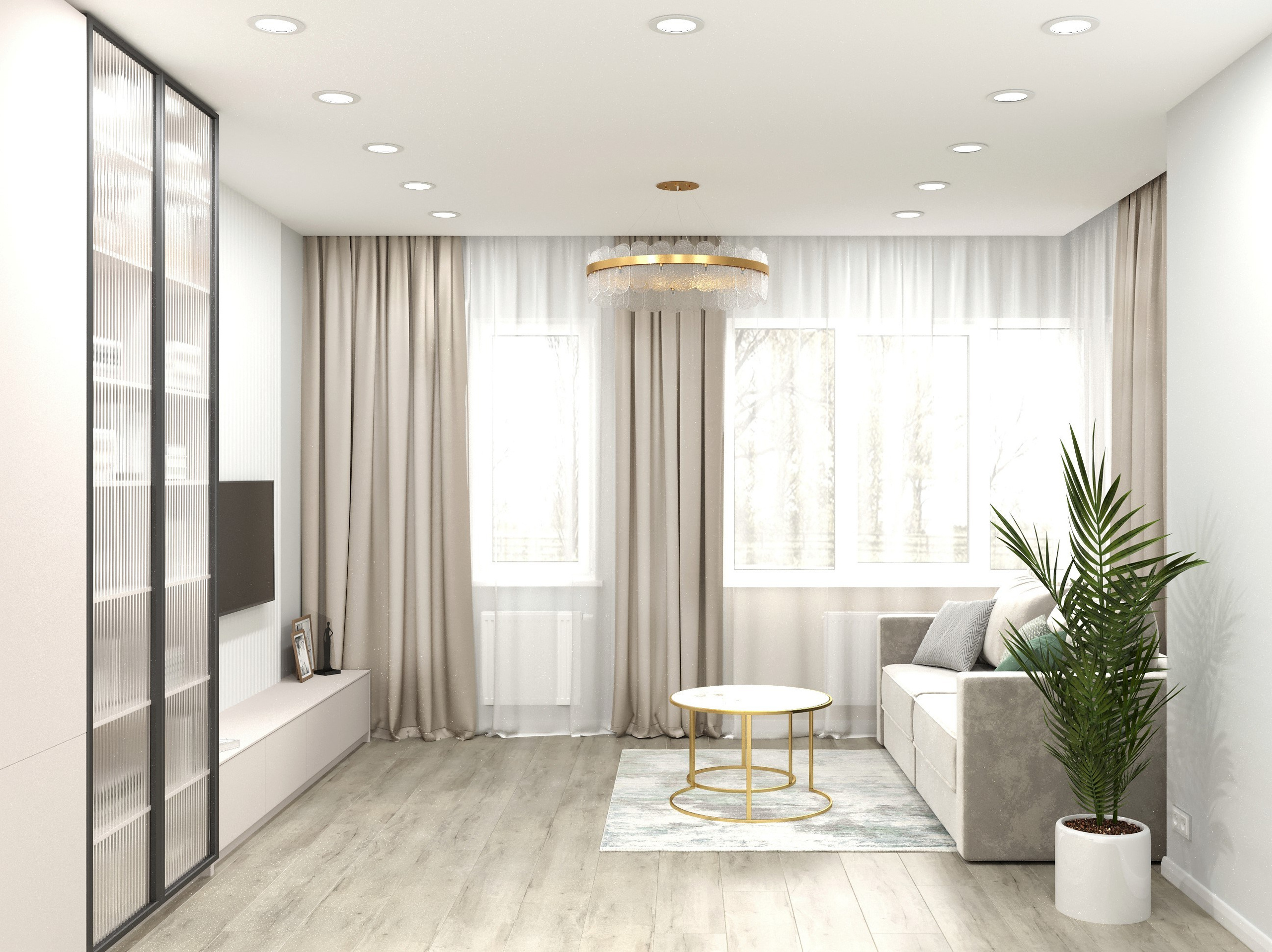 Квартира в светлых тонах г. Ижевск. Дизайн интерьера / Дизайн-проект / Лебедь Юлия