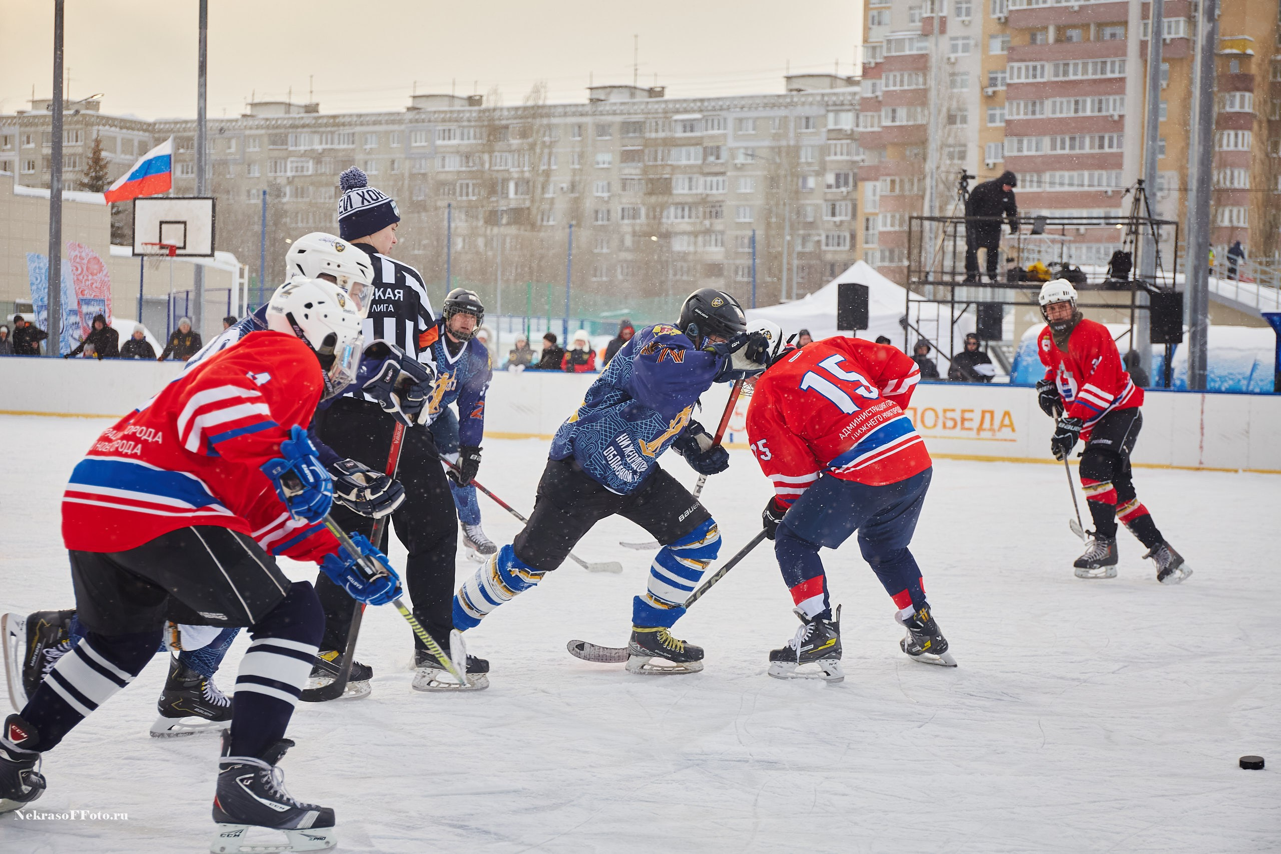 Турнир по хоккею «Русская классика» в рамках Офицерской хоккейной лиги. Спортивный фотограф Некрасов Денис