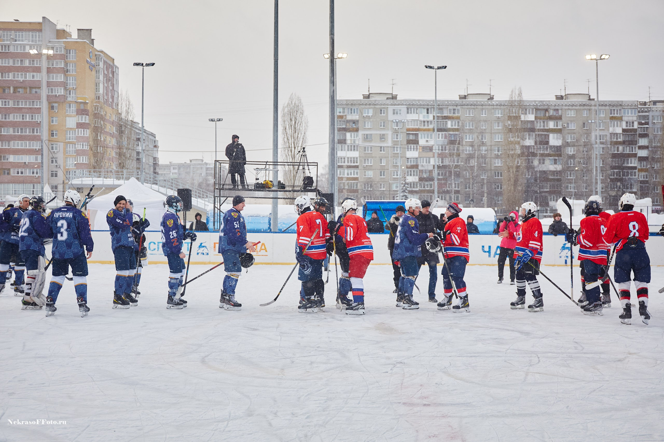 Турнир по хоккею «Русская классика» в рамках Офицерской хоккейной лиги. Спортивный фотограф Некрасов Денис
