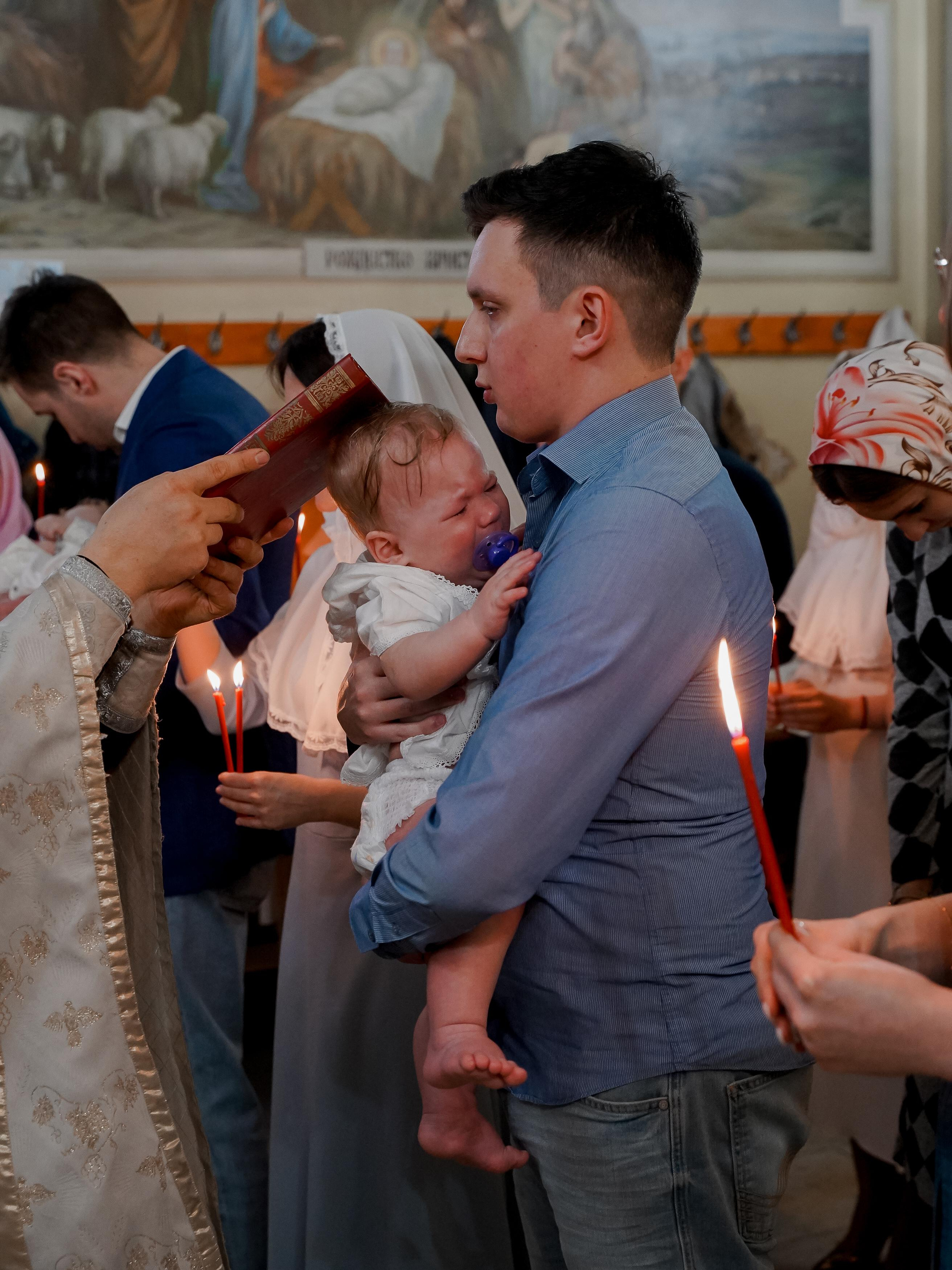 Крещение Жени. Персональный фотограф Наталья Иванкова, Москва