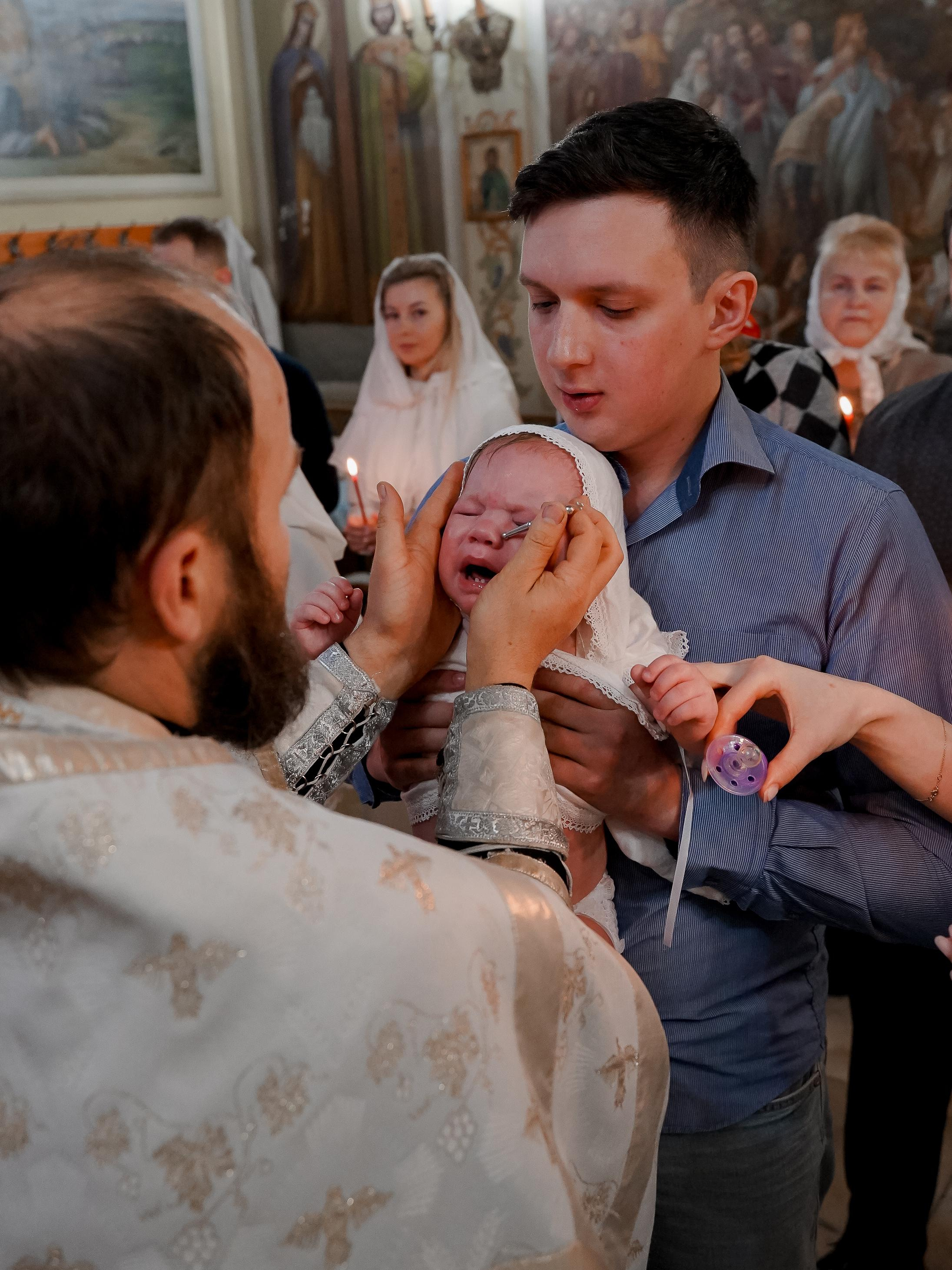 Крещение Жени. Персональный фотограф Наталья Иванкова, Москва