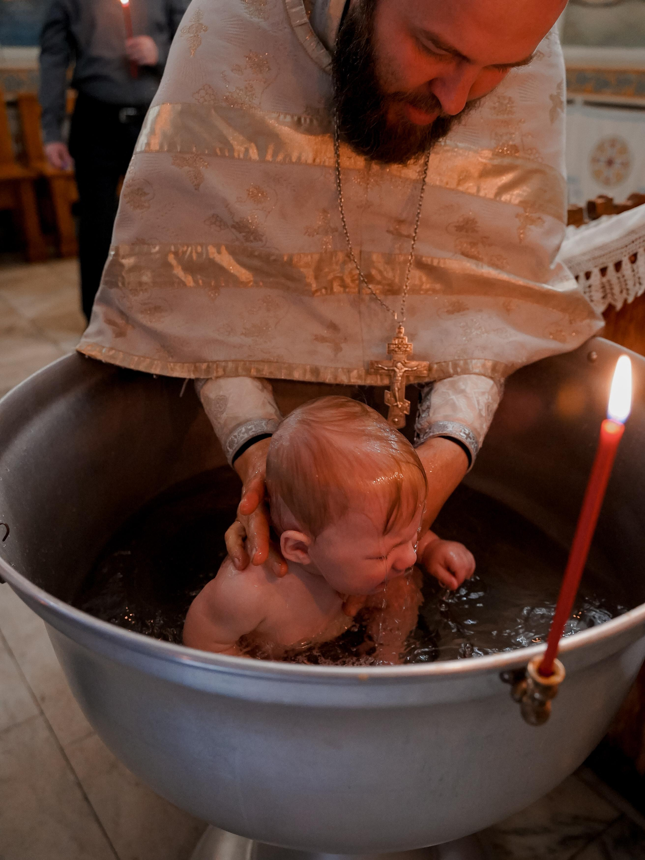 Крещение Жени. Персональный фотограф Наталья Иванкова, Москва