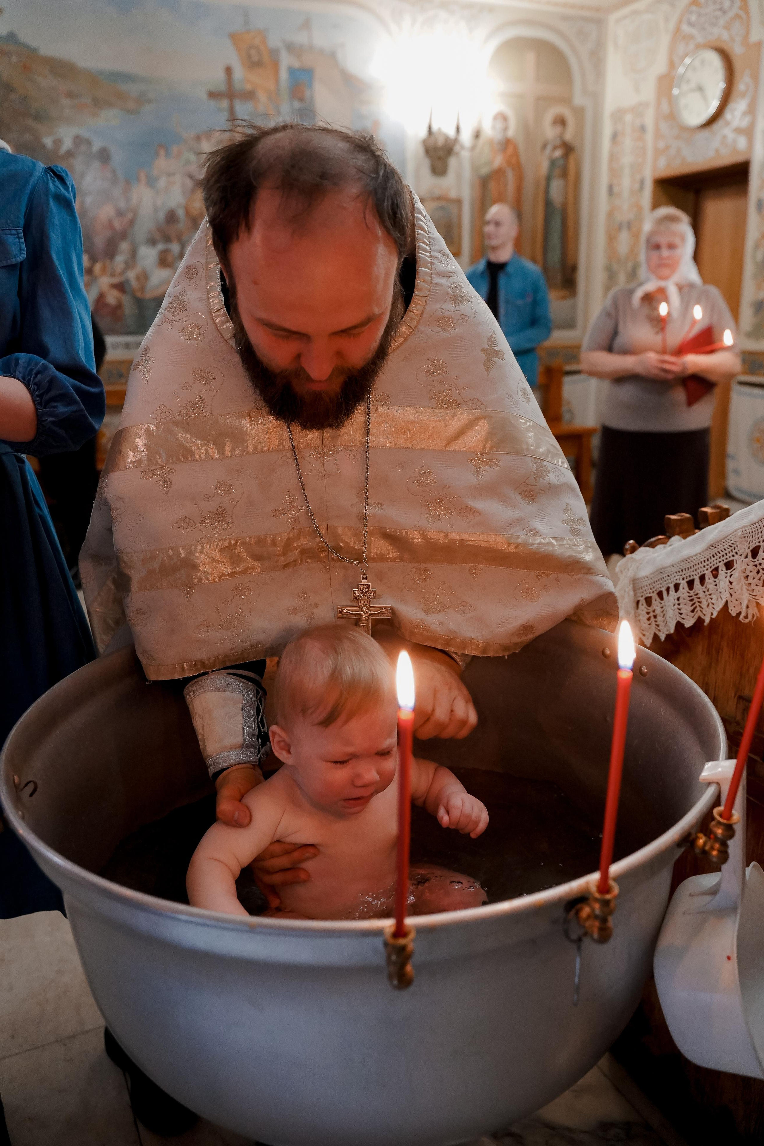 Крещение Жени. Персональный фотограф Наталья Иванкова, Москва