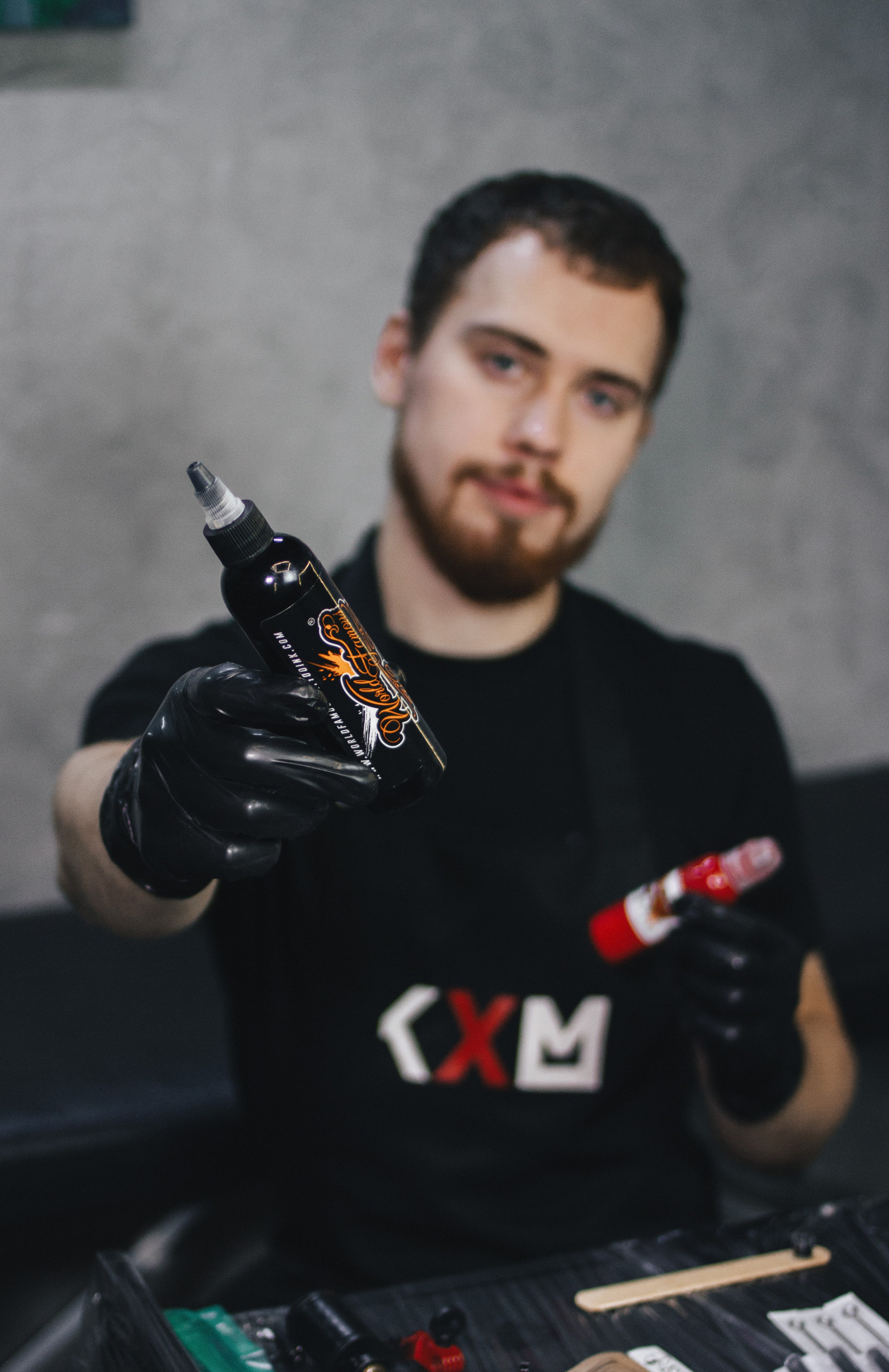 Съёмка тату мастера