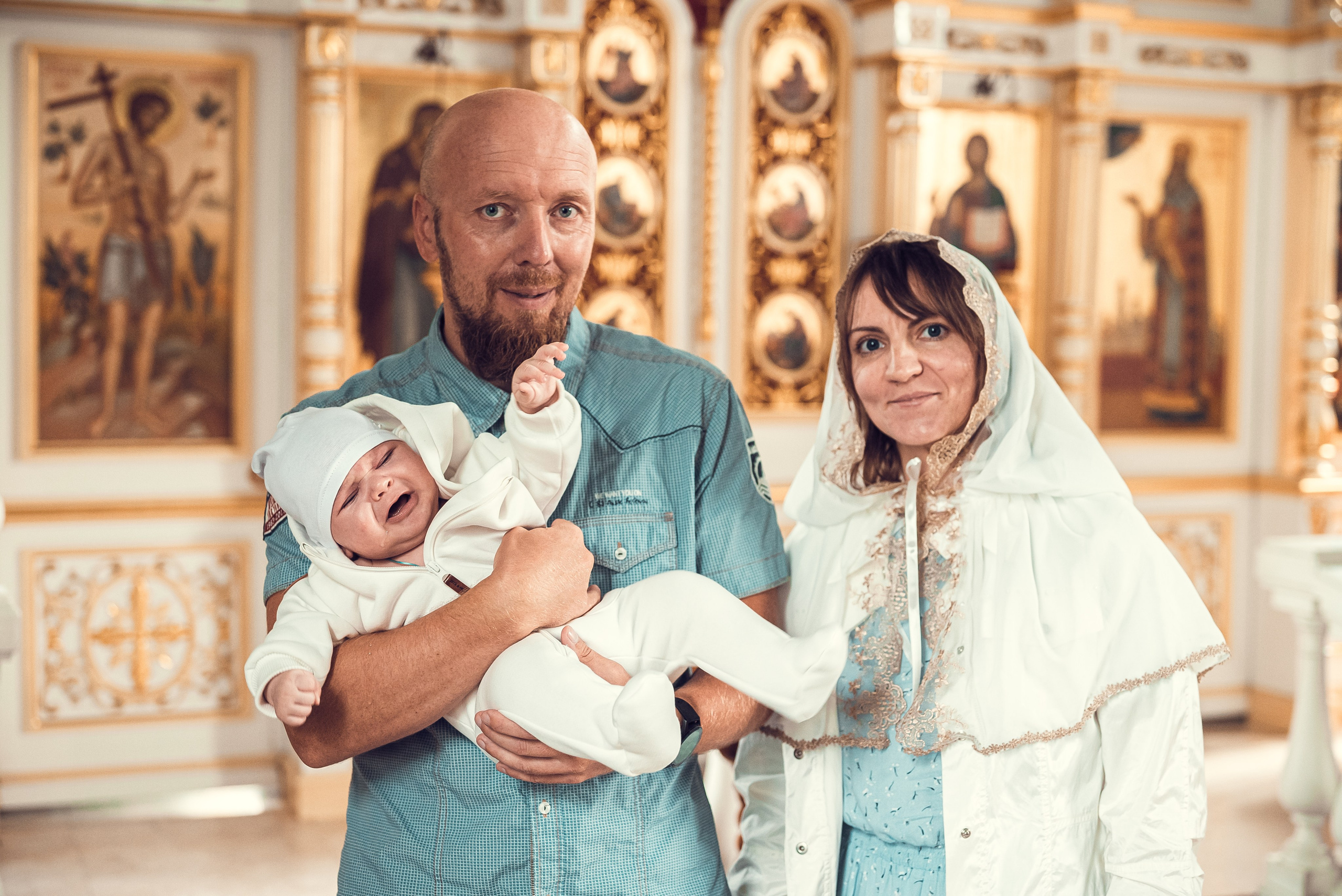 Крещение Павла. Семейный и детский фотограф Москва