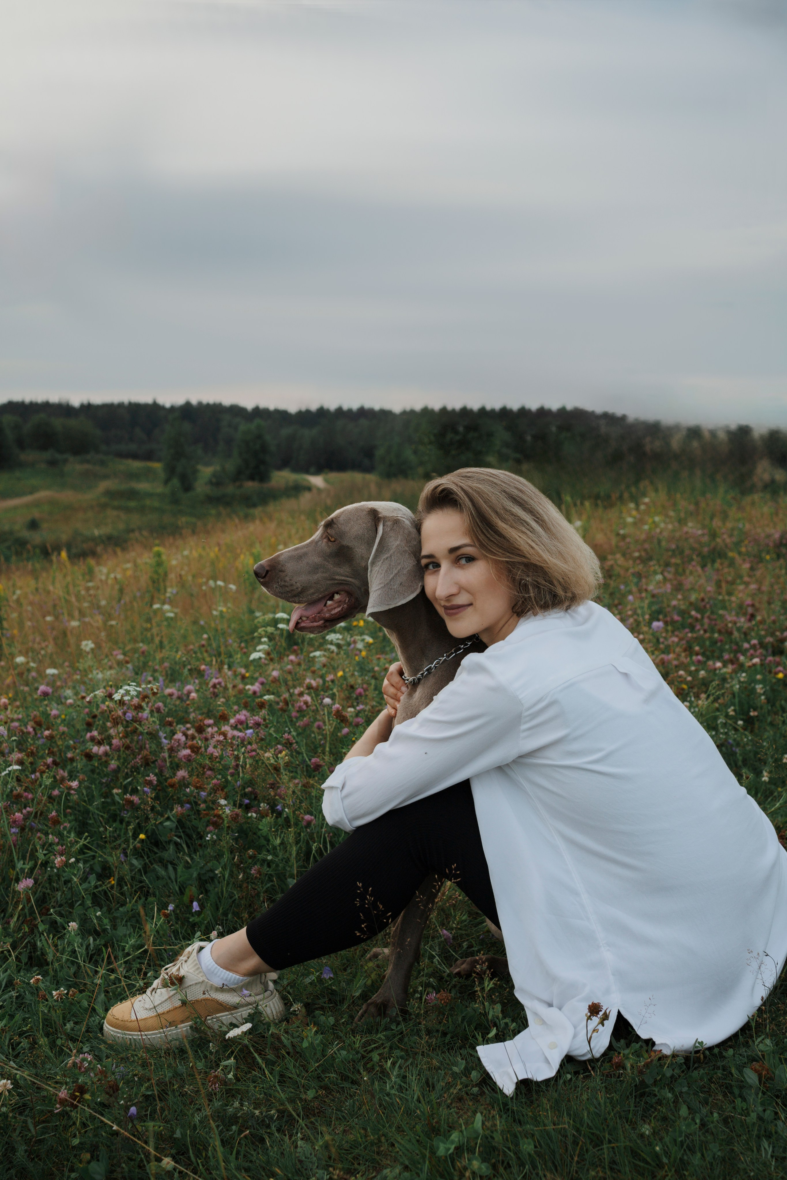 Маргарита и веймаранеры. Фотограф-анималист в Санкт-Петеребурге Титова Алиса