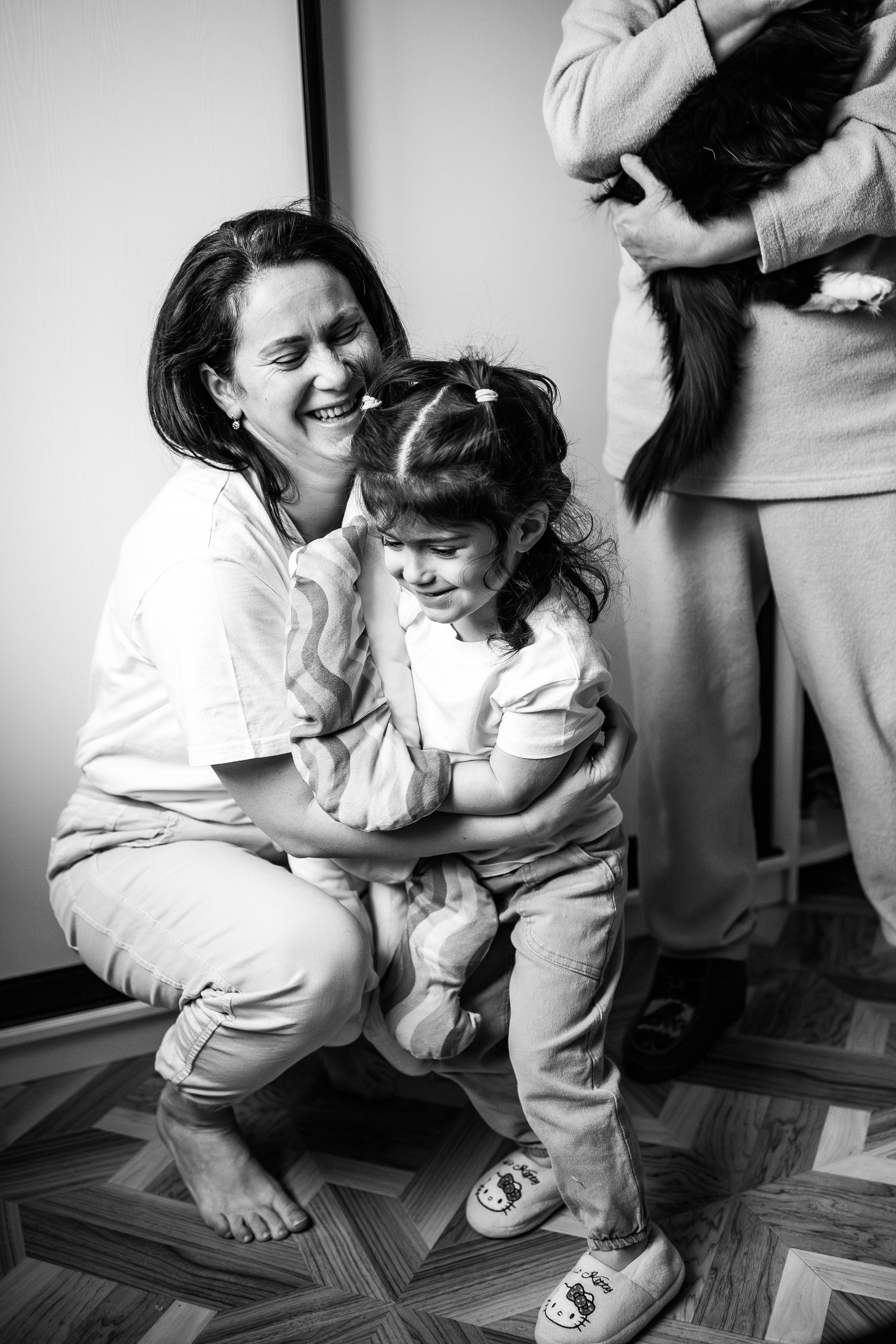 Семейная новогодняя фотосессия дома для Лены, мама Любы и Дашули. Семейный фотограф в Москве, Щелково, Фрязино _ Виктория Степанова