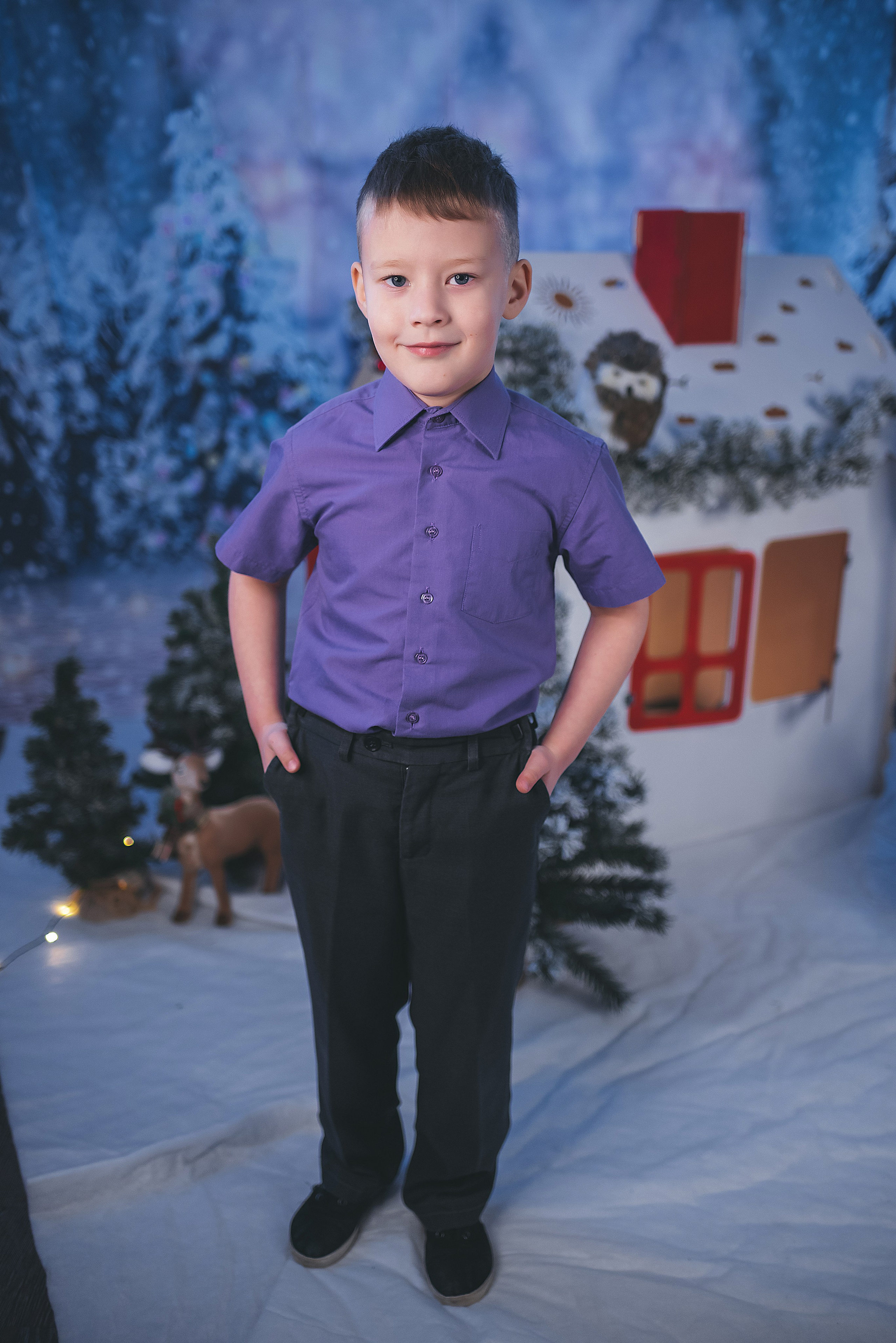 Проект «Новогодний домик». Семейный и детский фотограф в Тейково