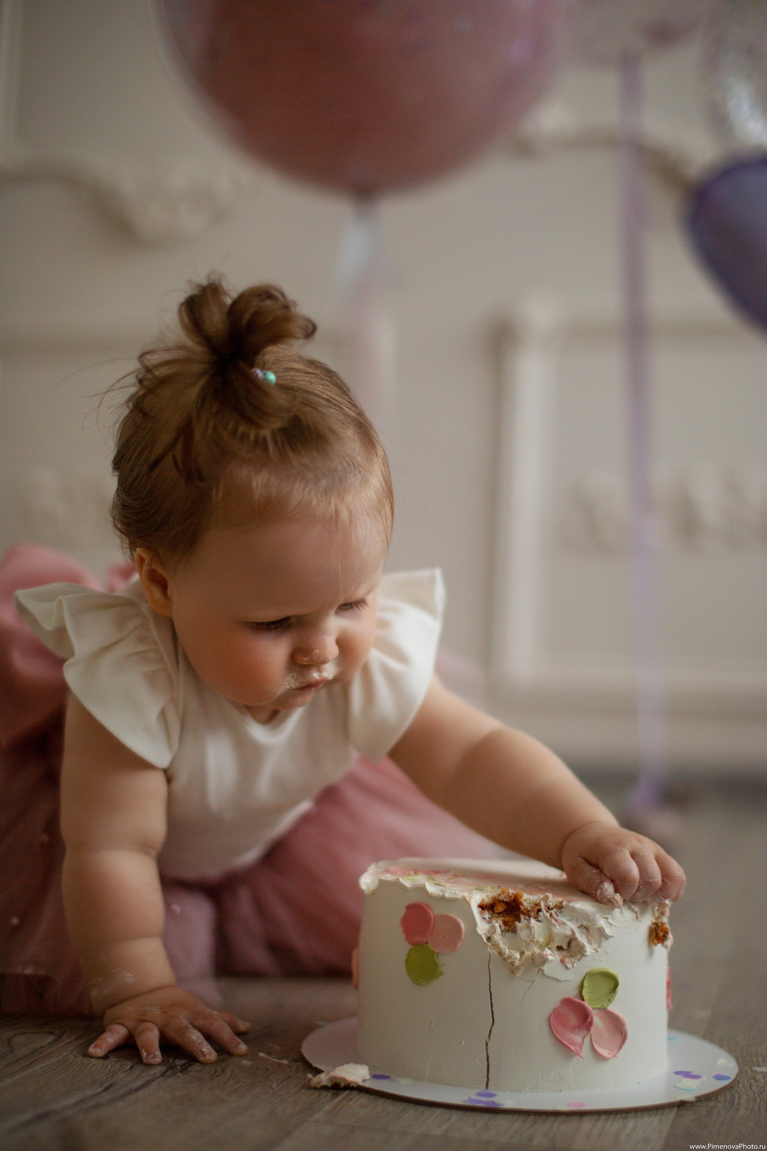 День Рождения Ксении, 1 год. Семейный и детский фотограф в Петрозаводске