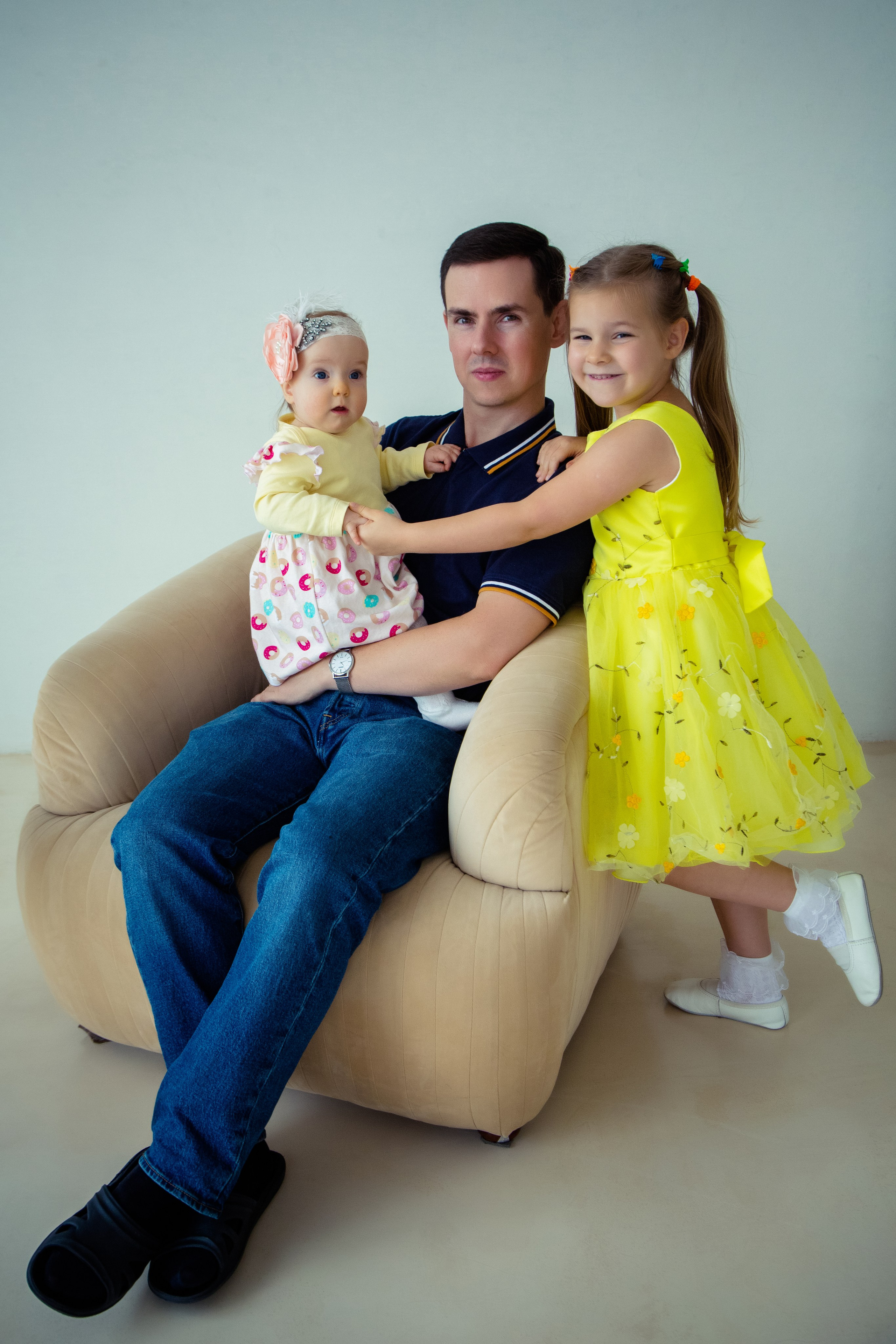 Семейная фотосессия в студии One take studio VANILLA. Свадебный и семейный фотограф в Москве и Подмосковье Лариса Козлова