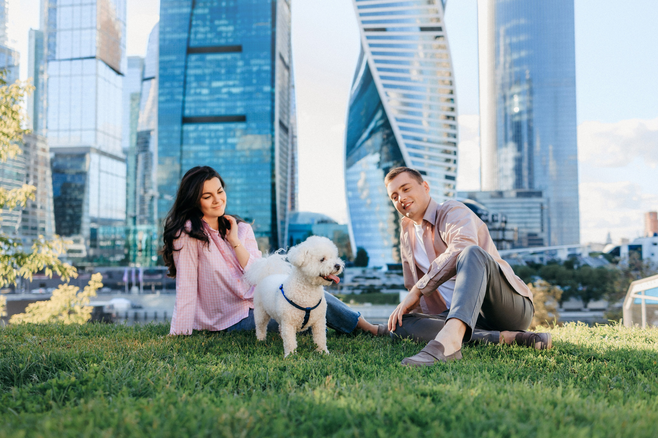 Марина, Данил и Бруно. Фотограф-анималист Елена Радченко, Москва