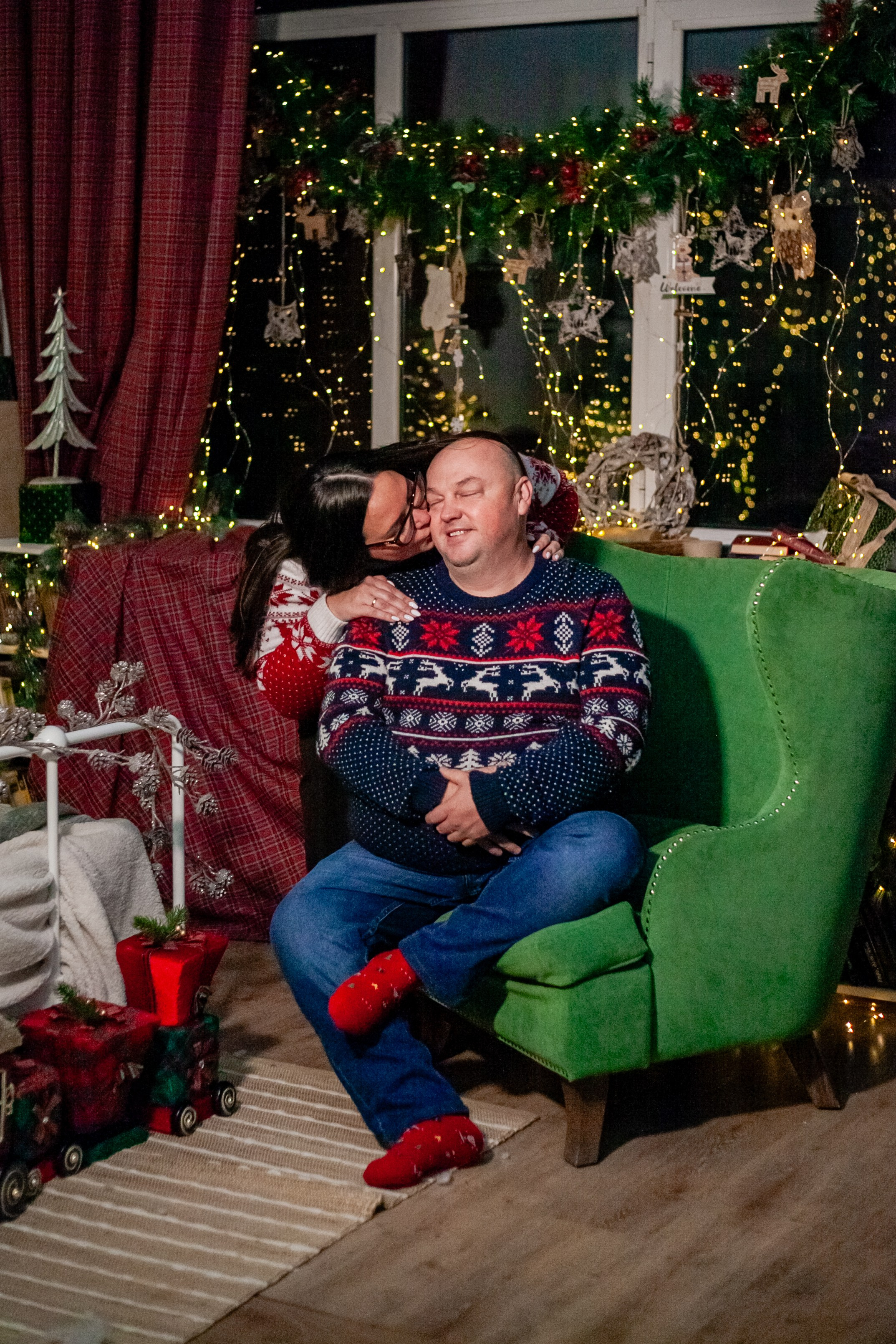 Ульяна и ее семья новый год 2024. Свадебный и семейный фотограф в Армавире