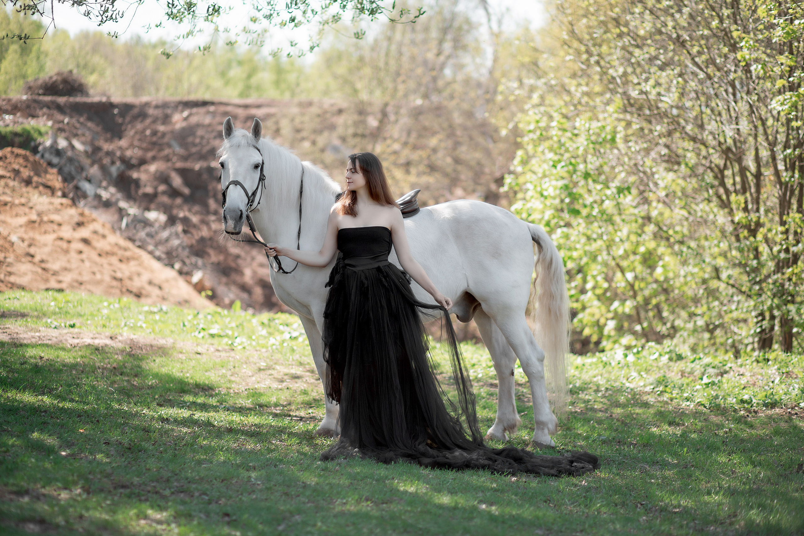 Фотосессия Марии с Воробьем. Фотосессия с лошадьми в Нижнем Новгороде
