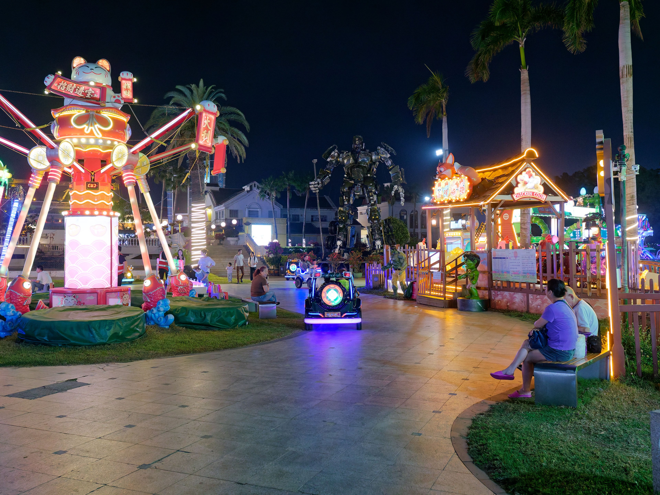 Хайнань 2026, Большой ночной базар в Ялунване. Фотопрогулки по Миру