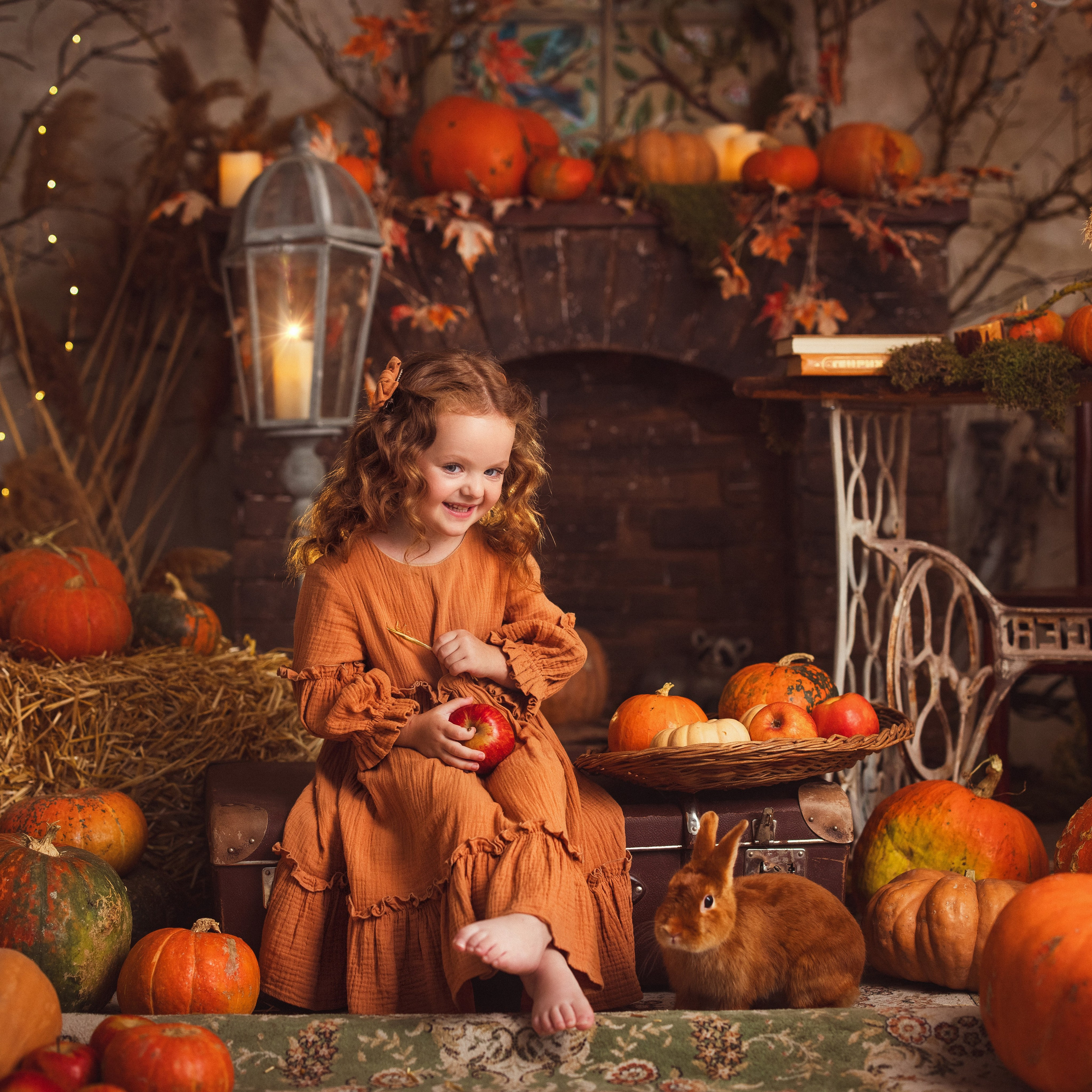 Детская осенняя фотосессия в фотостудии «Авторская». Семейный и детский фотограф в Краснодаре Анна Трашкова
