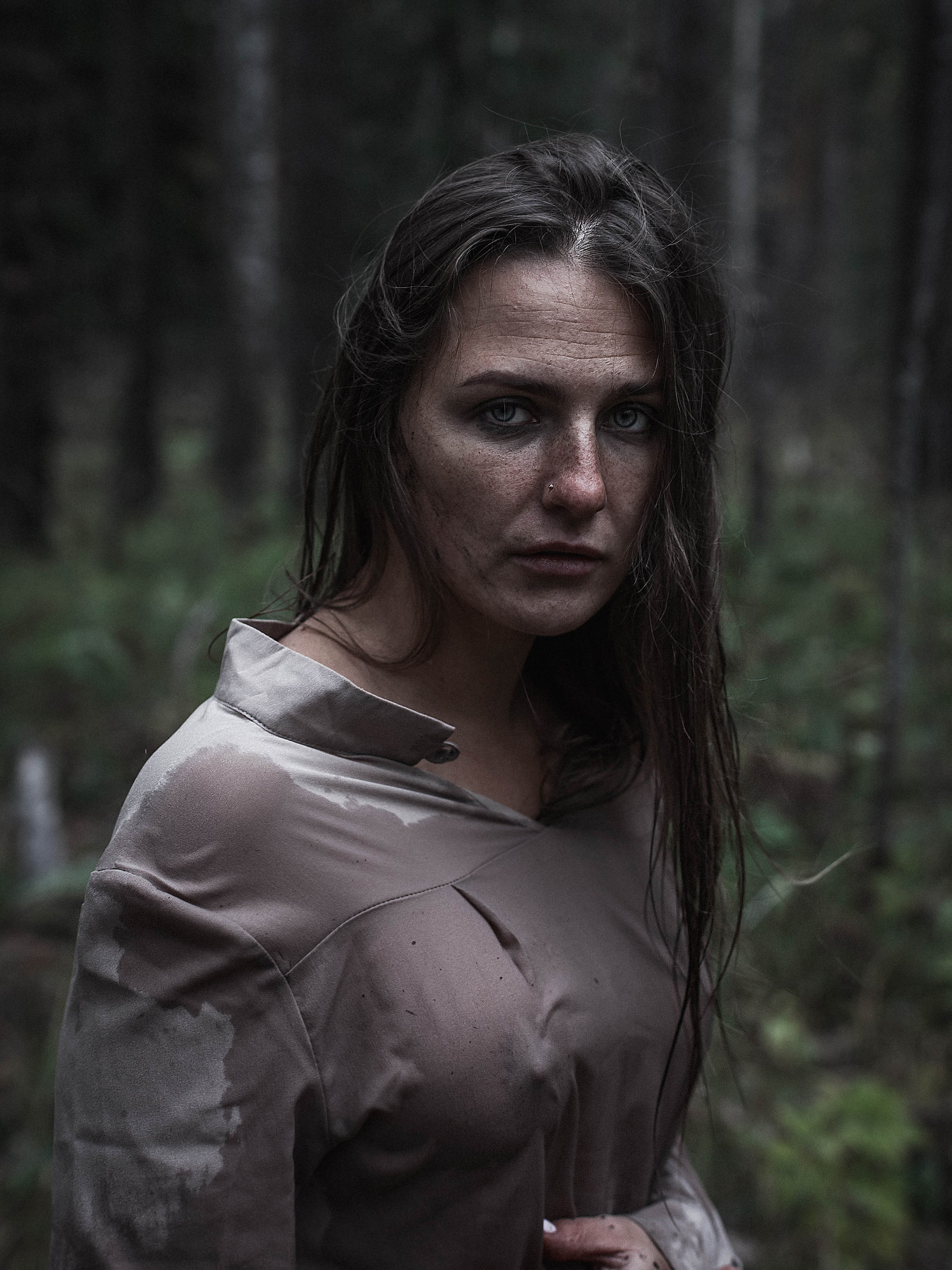 Лес Холод Октябрь. Ню Фотограф Александр Касымов Москва, фотосессии, Химки фотограф