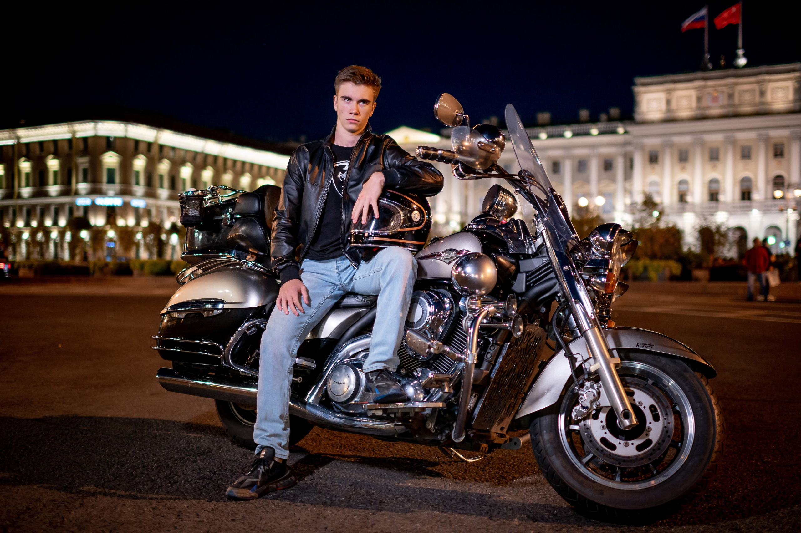 Фотосессия с мотоциклом. Портретный, семейный и свадебный фотограф в Санкт-Петербурге и в Пушкине Ширяев Денис