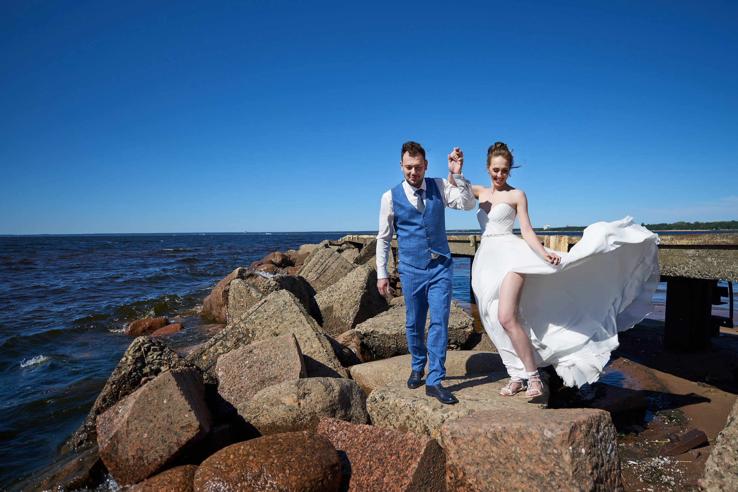 Александра и Вячеслав (фотосессия на берегу Финского залива в парке Дубки в Сестрорецке). Портретный, семейный и свадебный фотограф в Санкт-Петербурге и в Пушкине Ширяев Денис