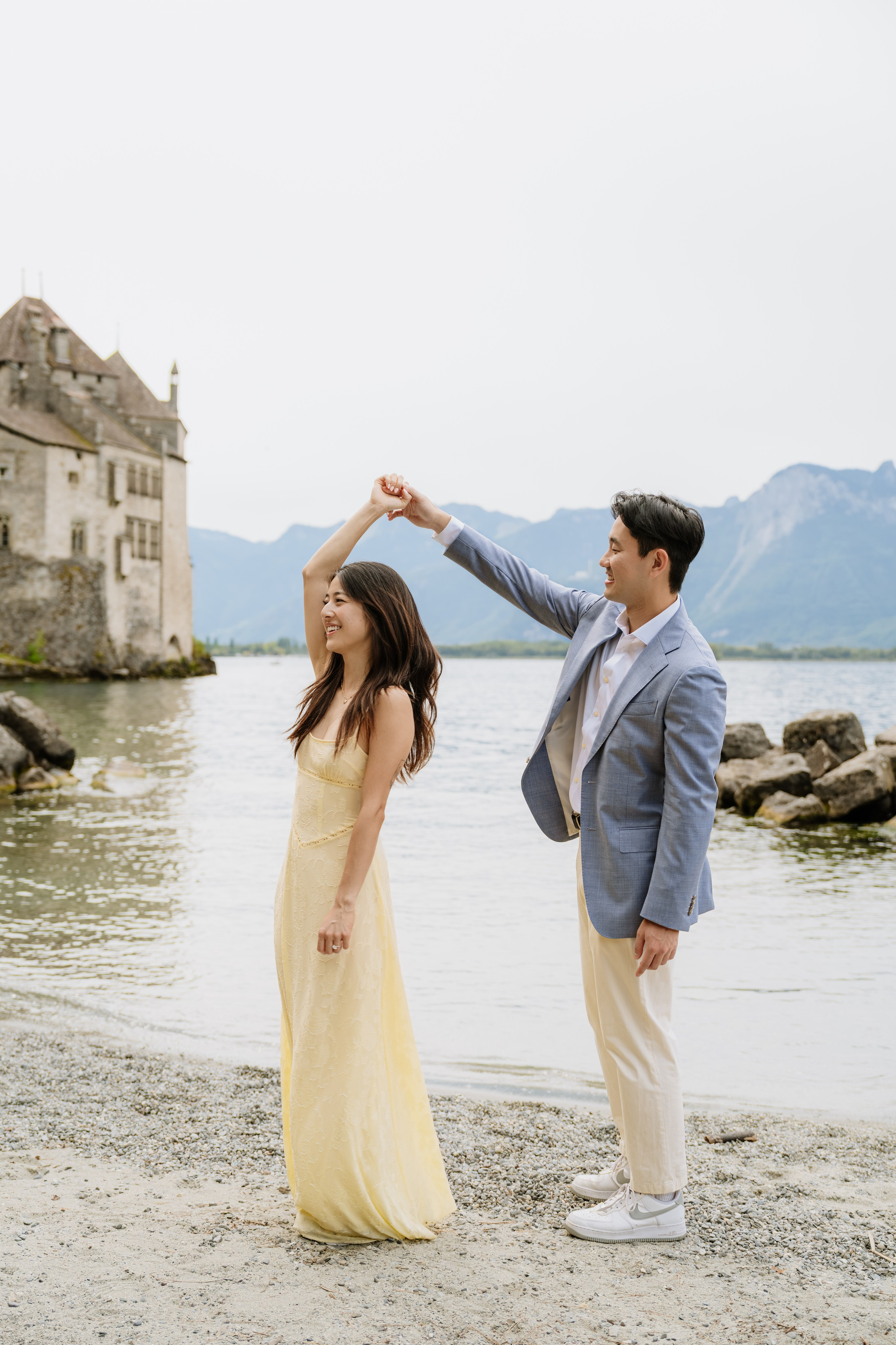 Kristi & Andy | Proposal Montreux. Professional Wedding Photographer Geneva & Romande Switzerland | Tanya Creator