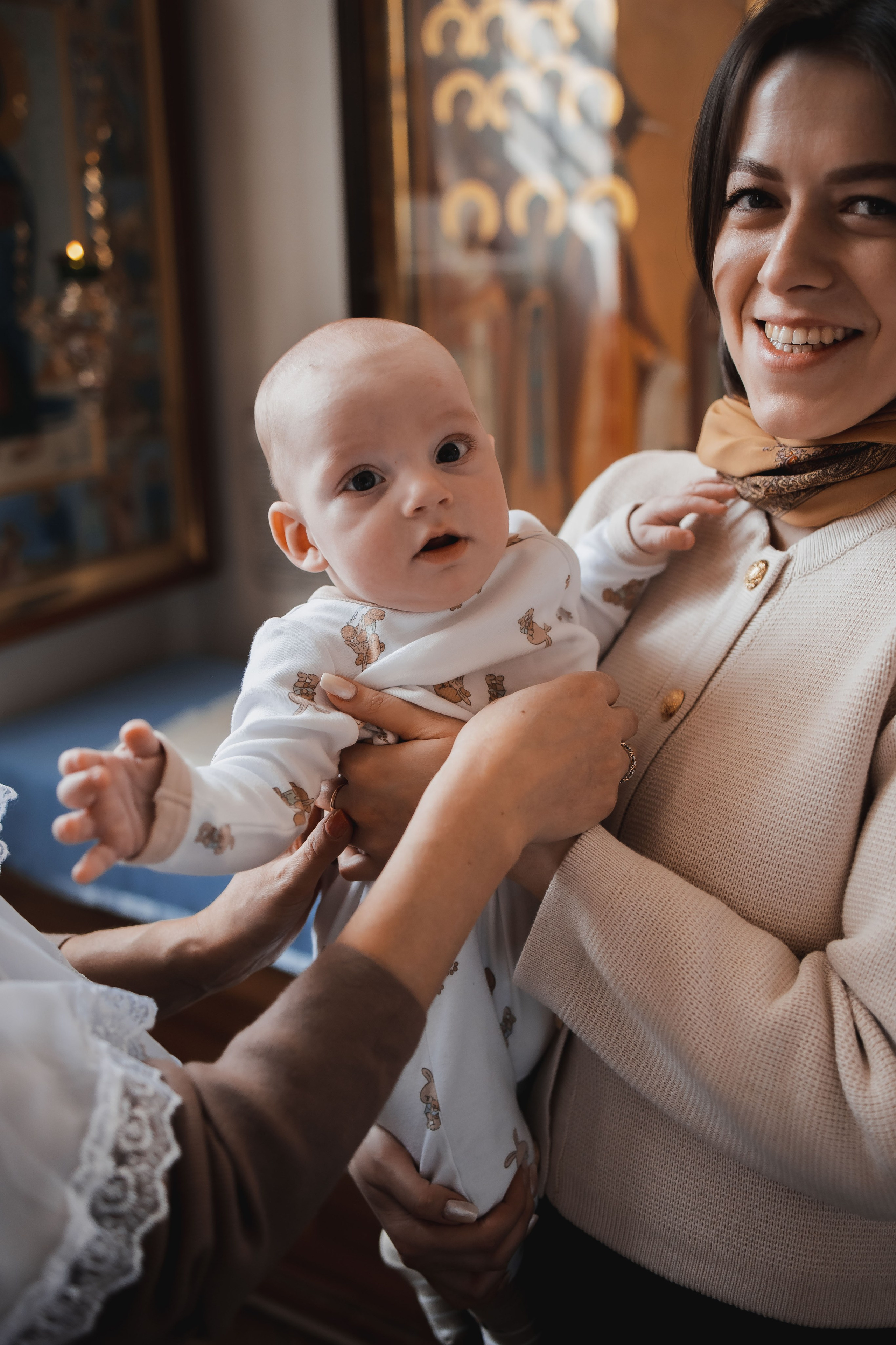 Крещение Дмитрия. Семейный, индивидуальный фотограф в Москве Ангели Марина
